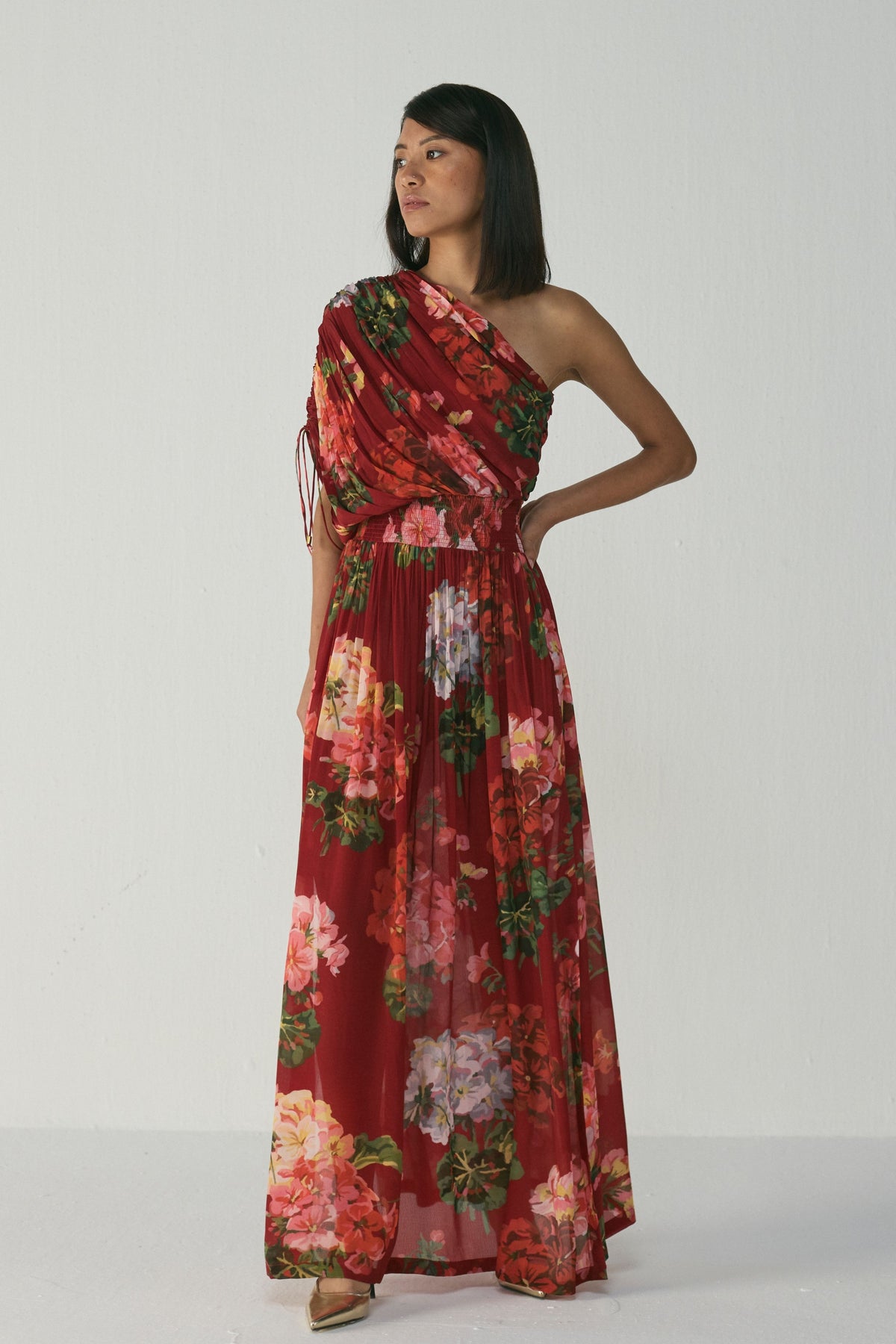 Jingle One Shoulder Dress