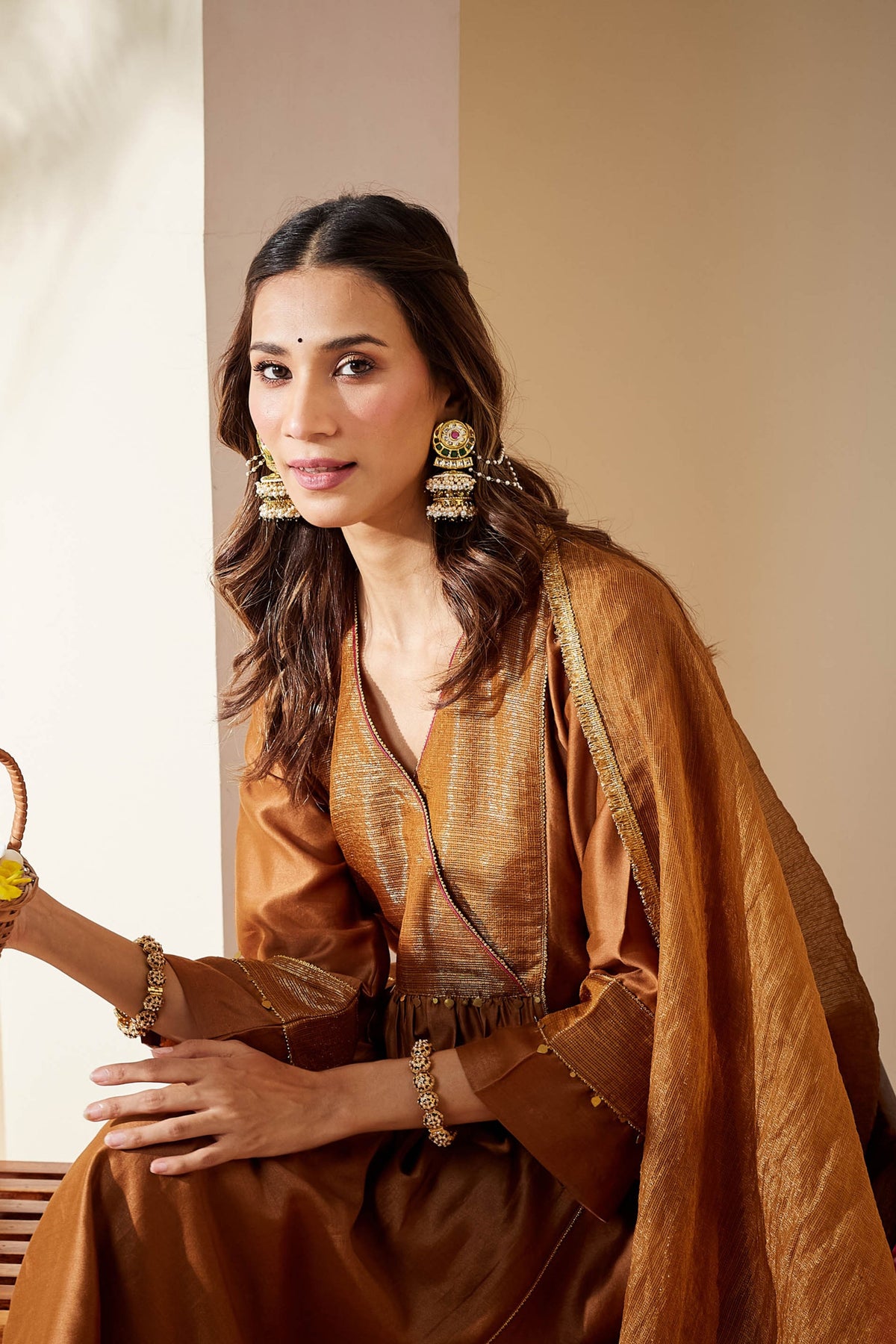 Brown Zohra Kurta Set