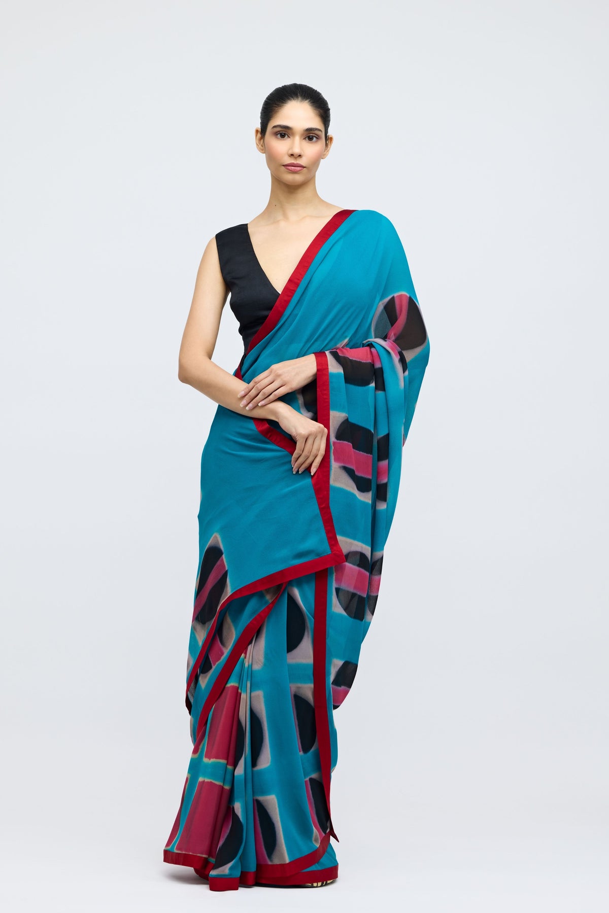 Black Angrakha Blouse