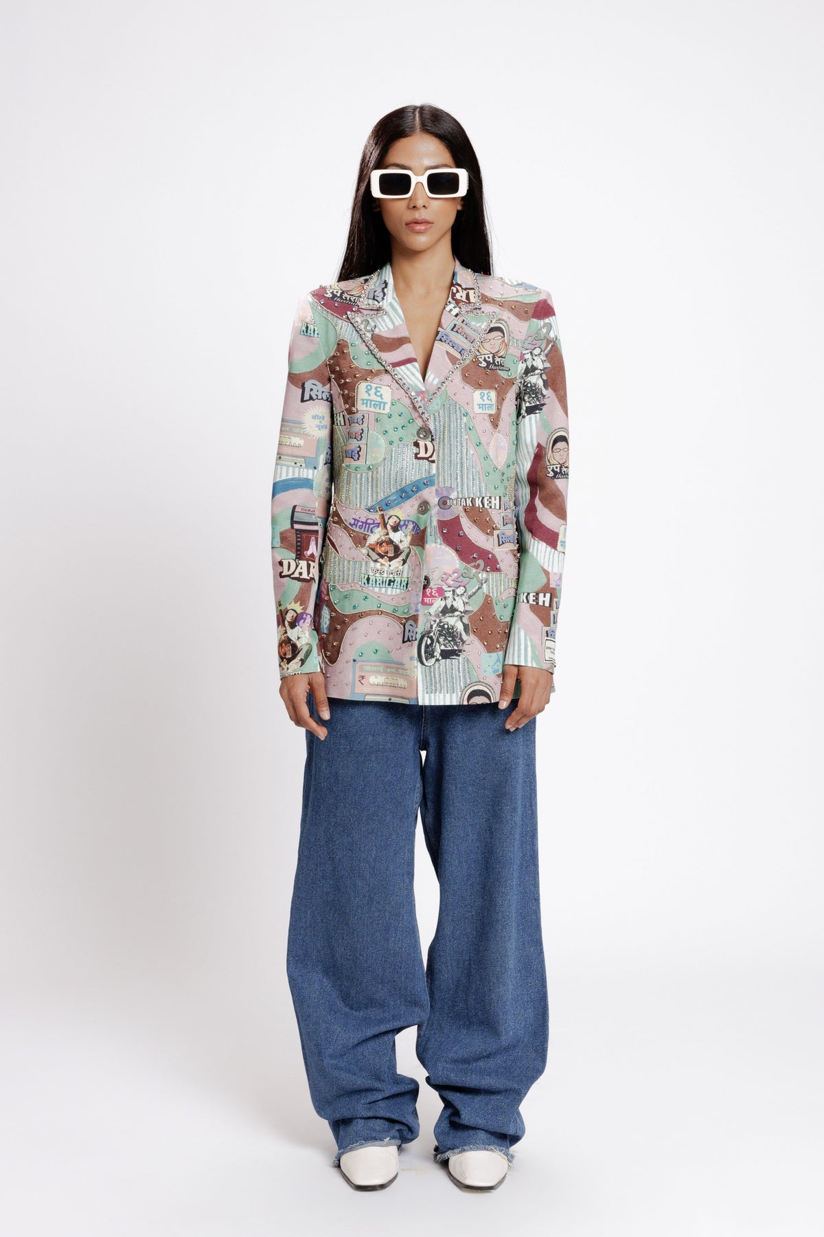 Filmy Embroidered  Blazer