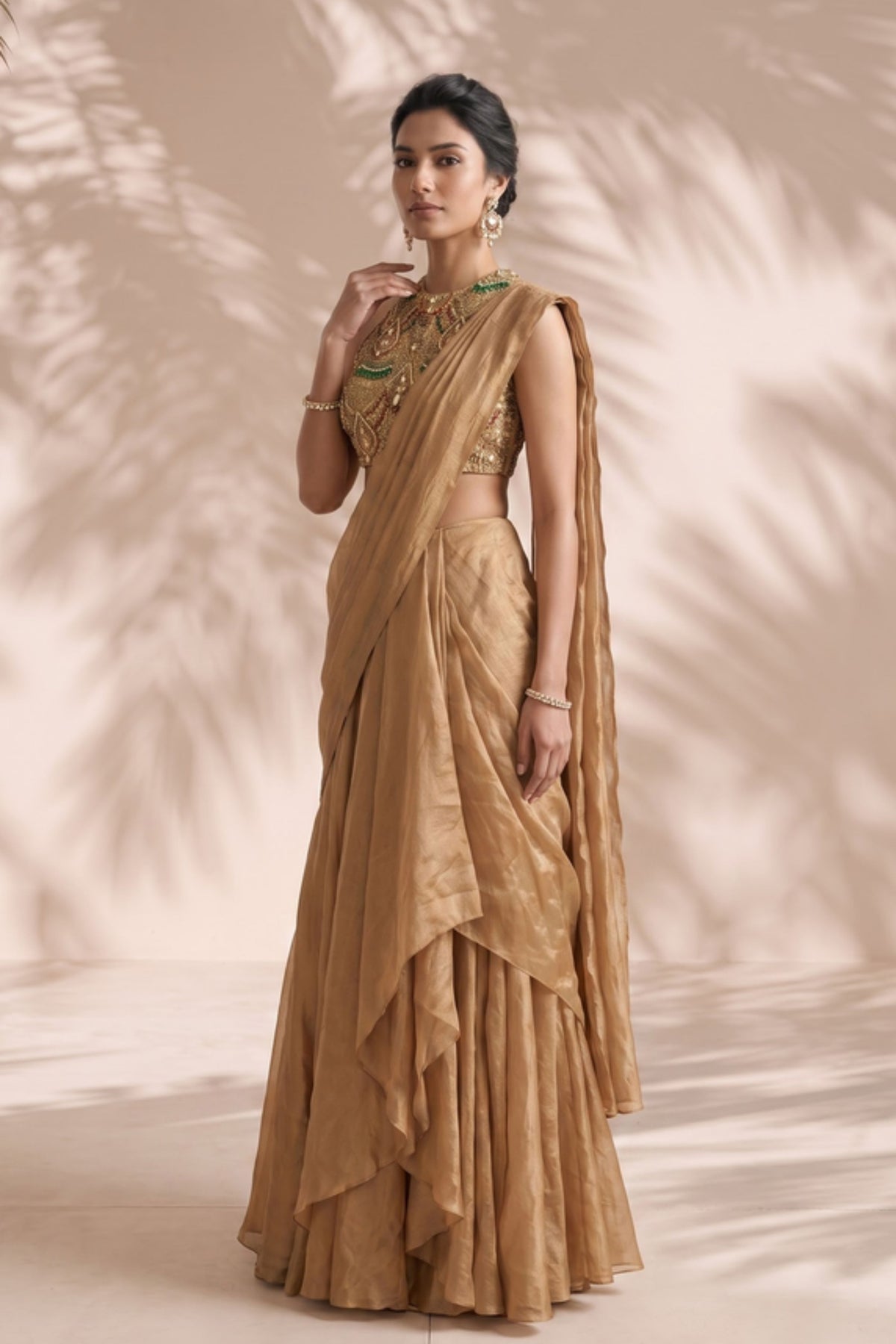 Camille Draped Saree Set