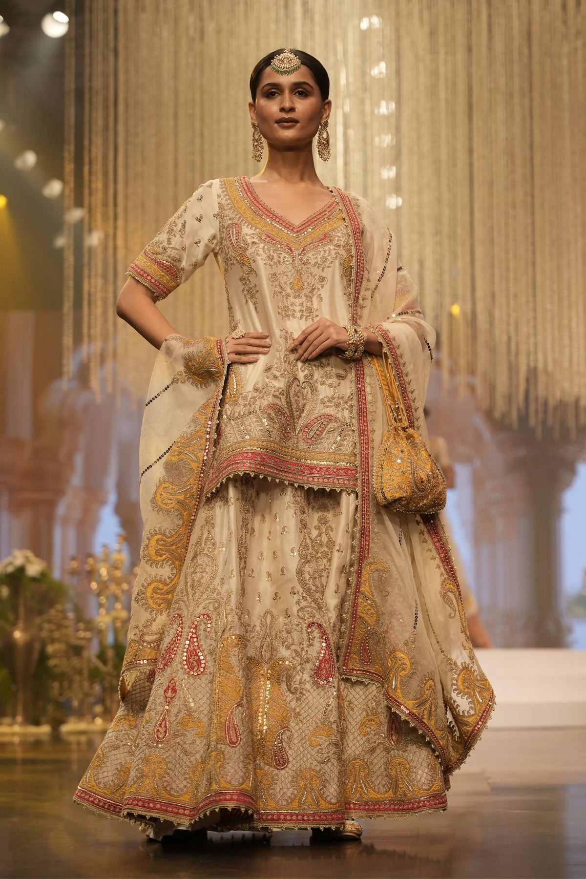 Daisy Ivory Sharara Set