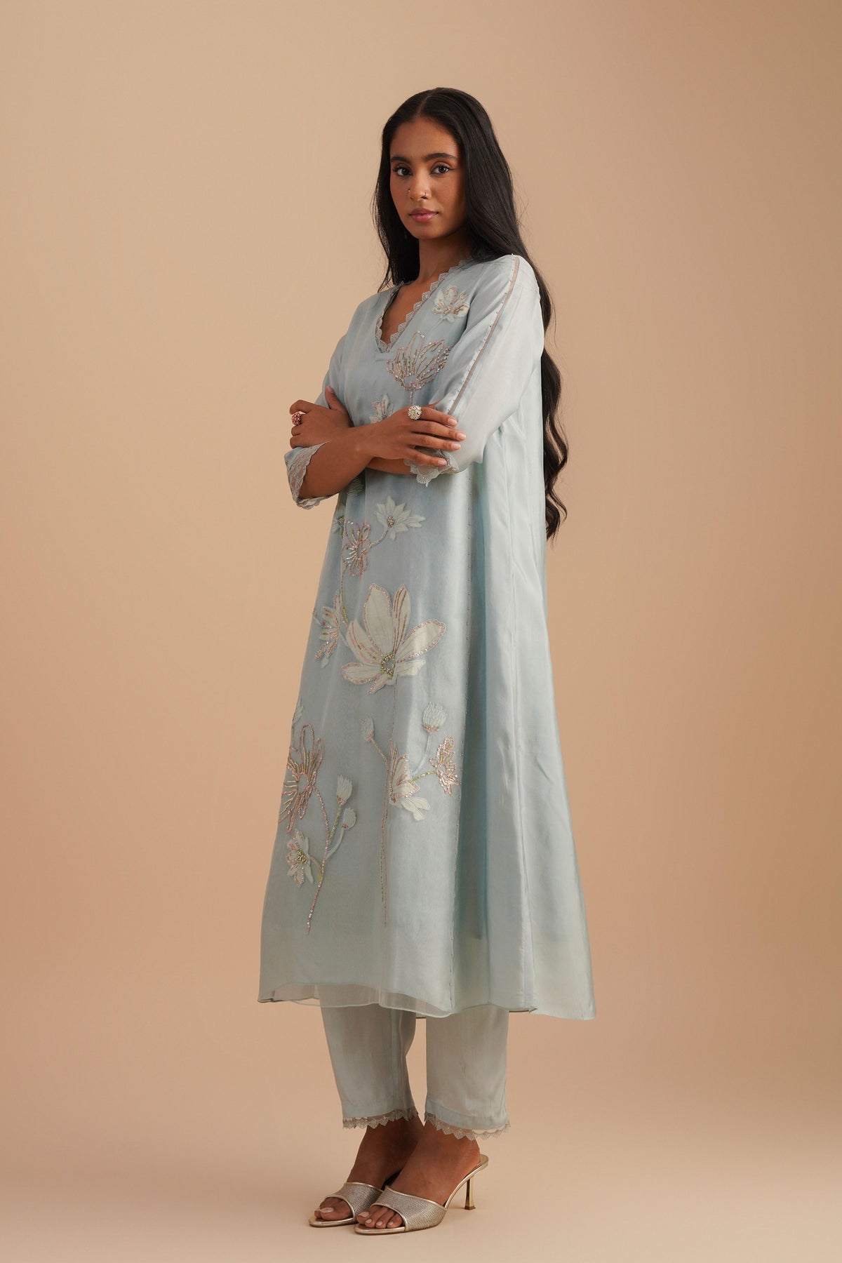 Powder Blue Kurta Set