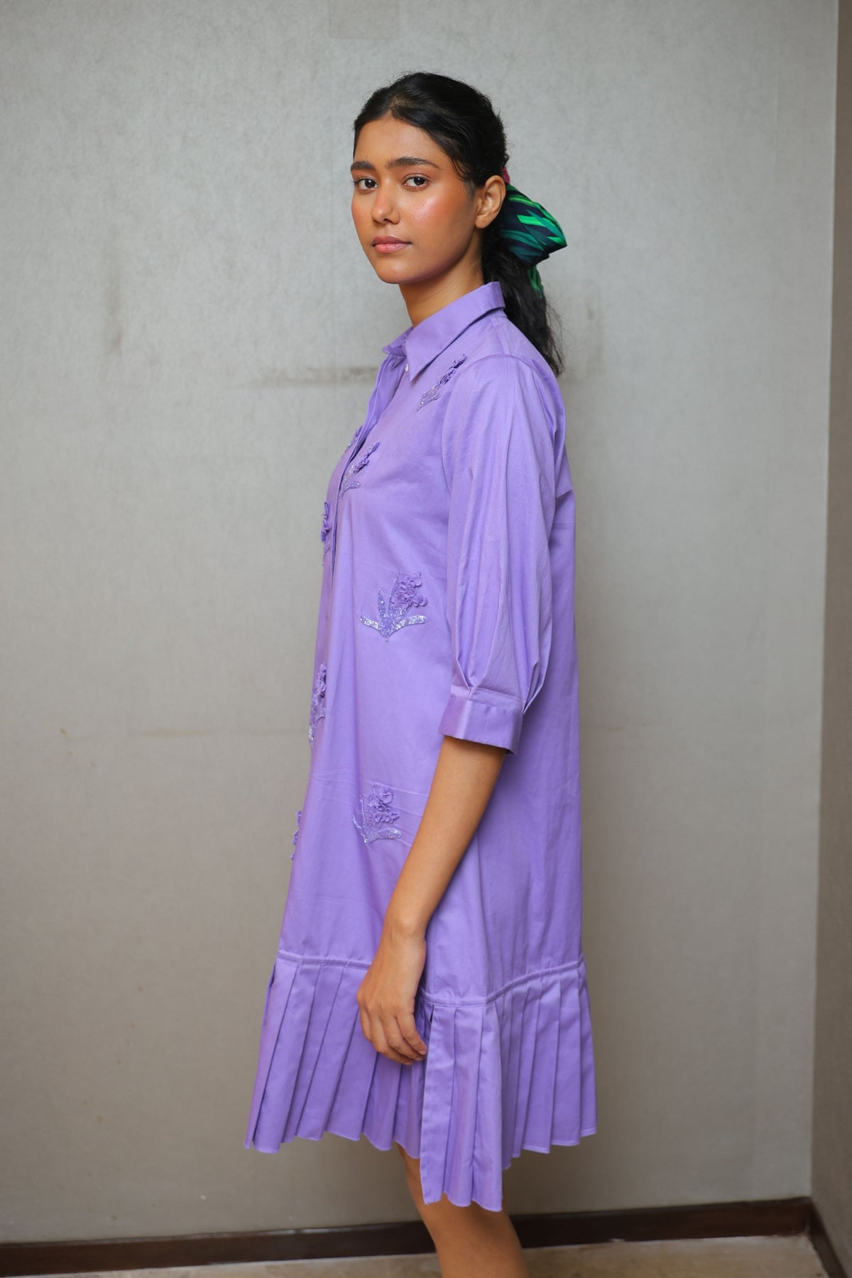 Orchid Cascade Mauve Dress