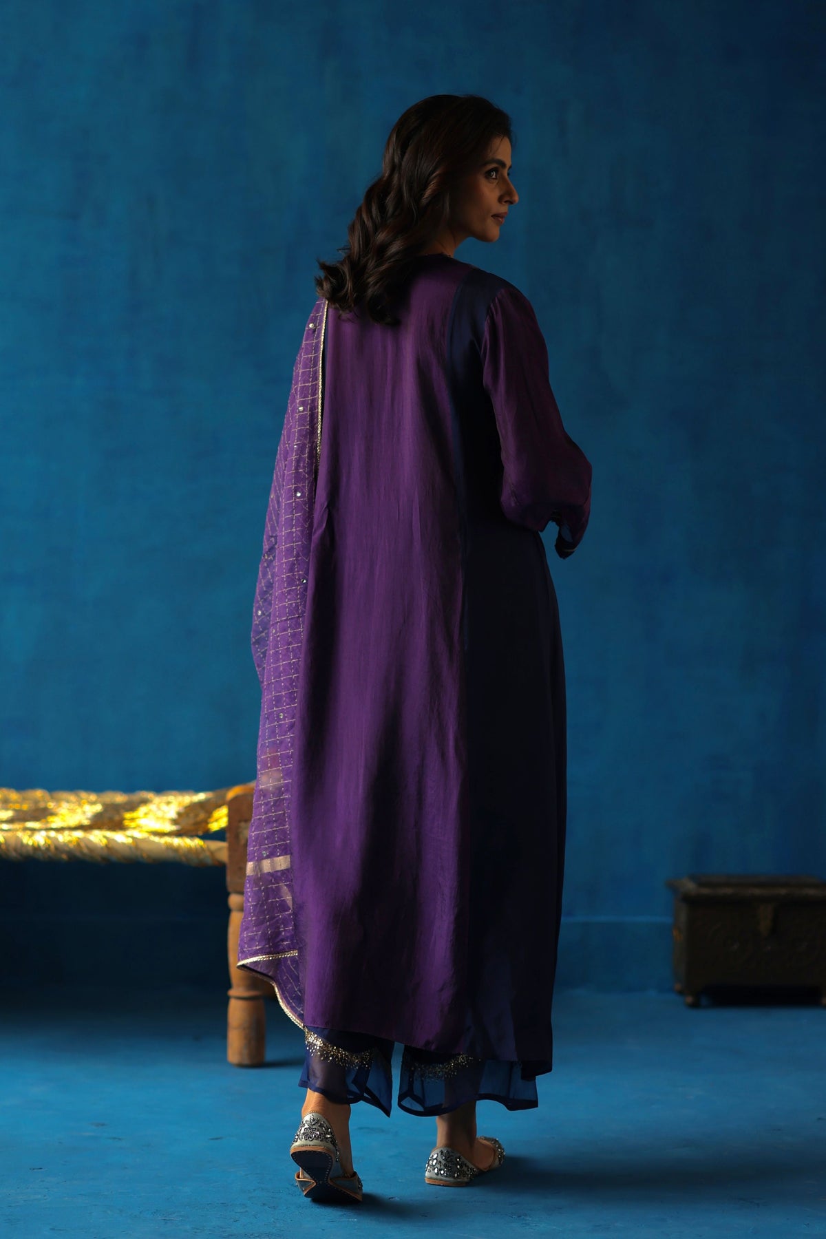 Midnight Blue Jamun Kurta Set