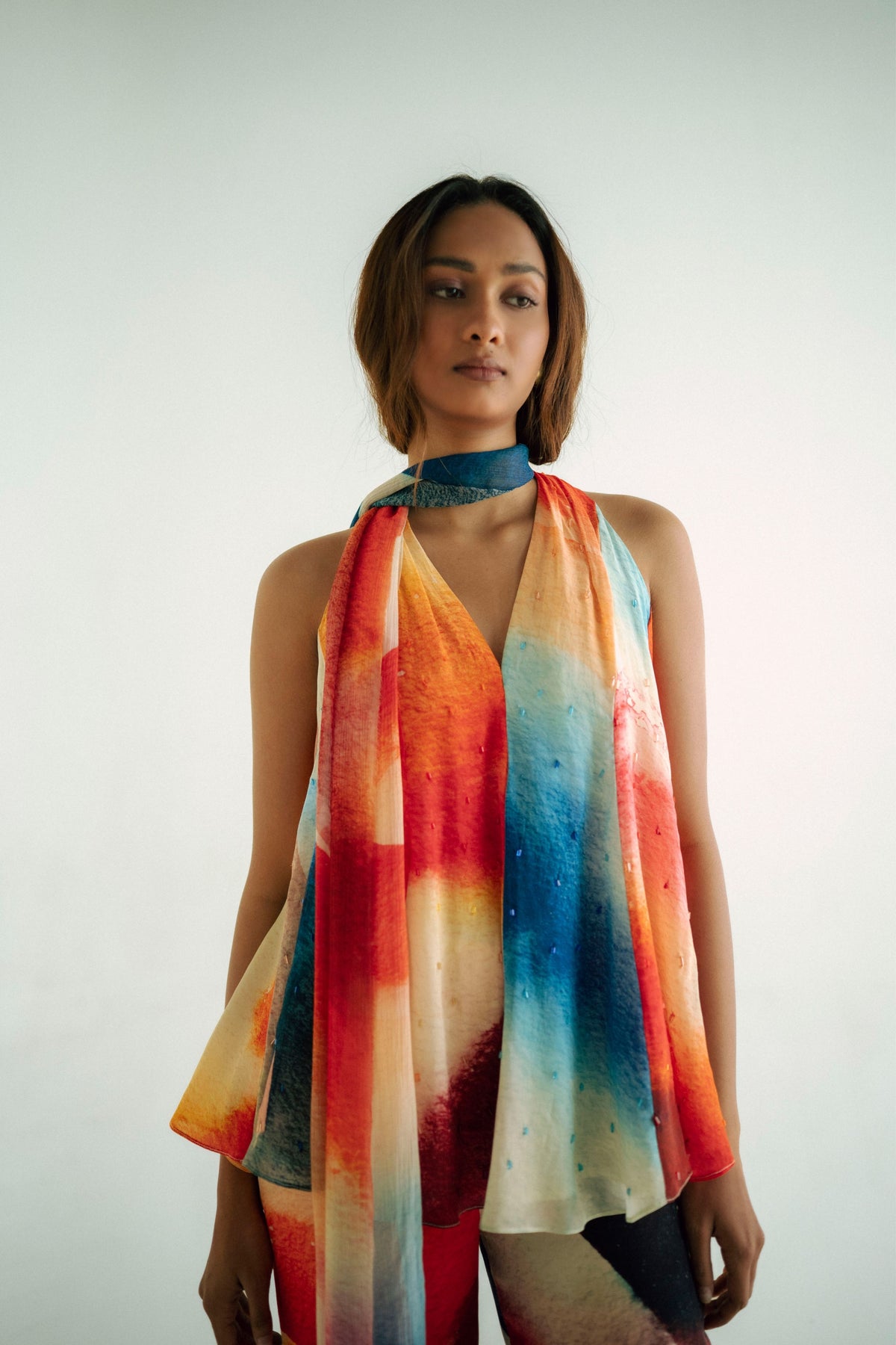 Printed Crepe Co-ord Set