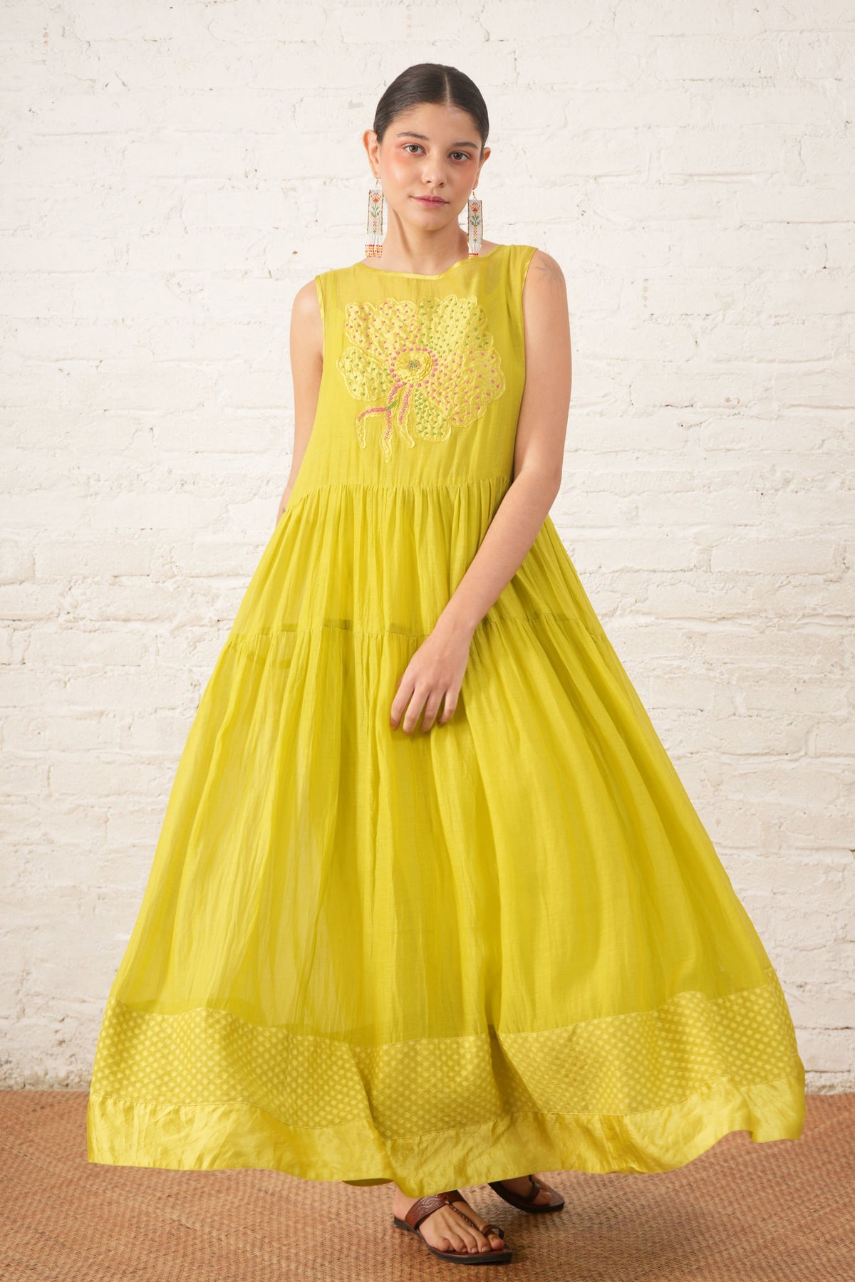 Lime Wildflower Dress