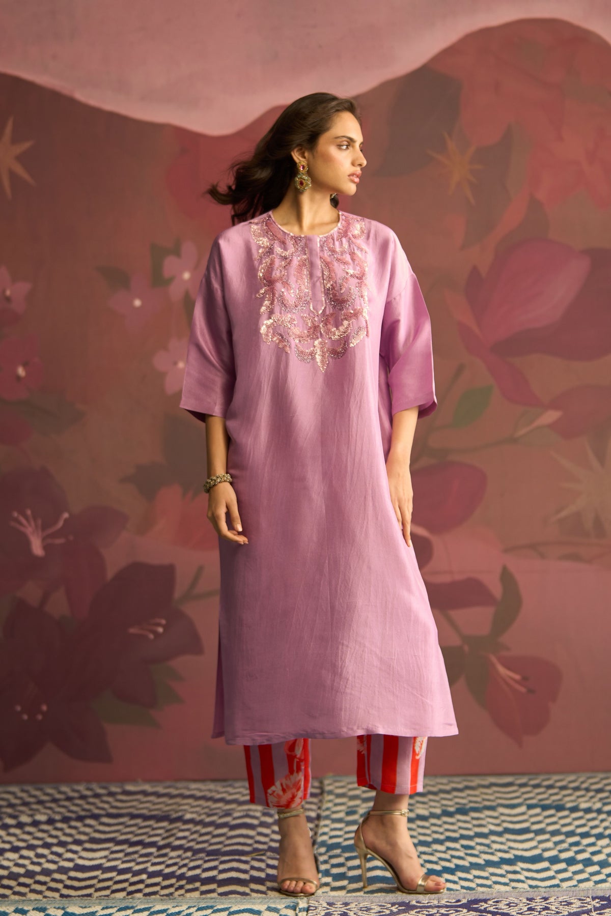 Lavender Veil Kurta Set