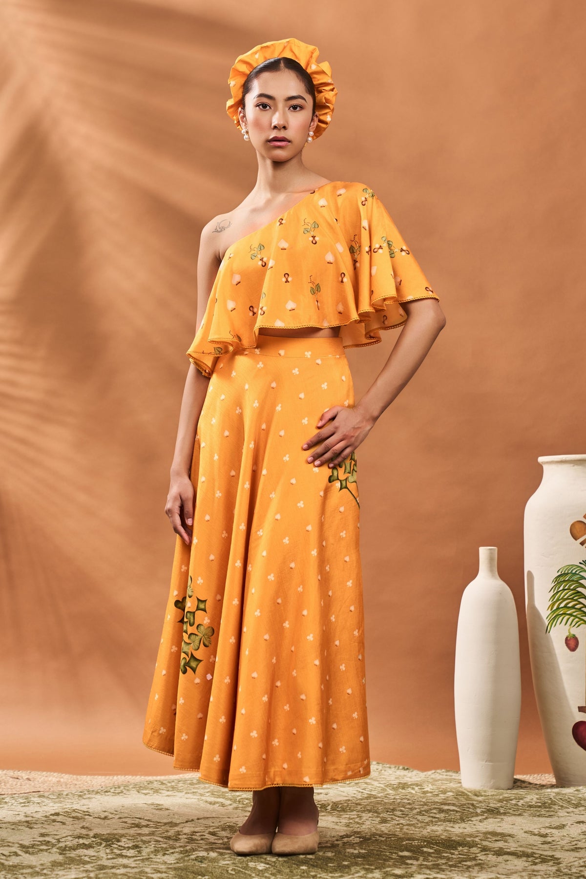 Yellow Spade Blossom Co-ord Set