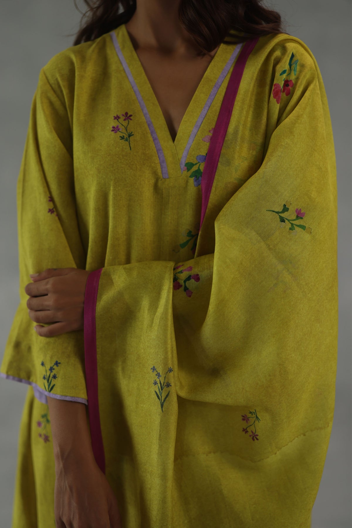 Yellow Viola Kurta Set