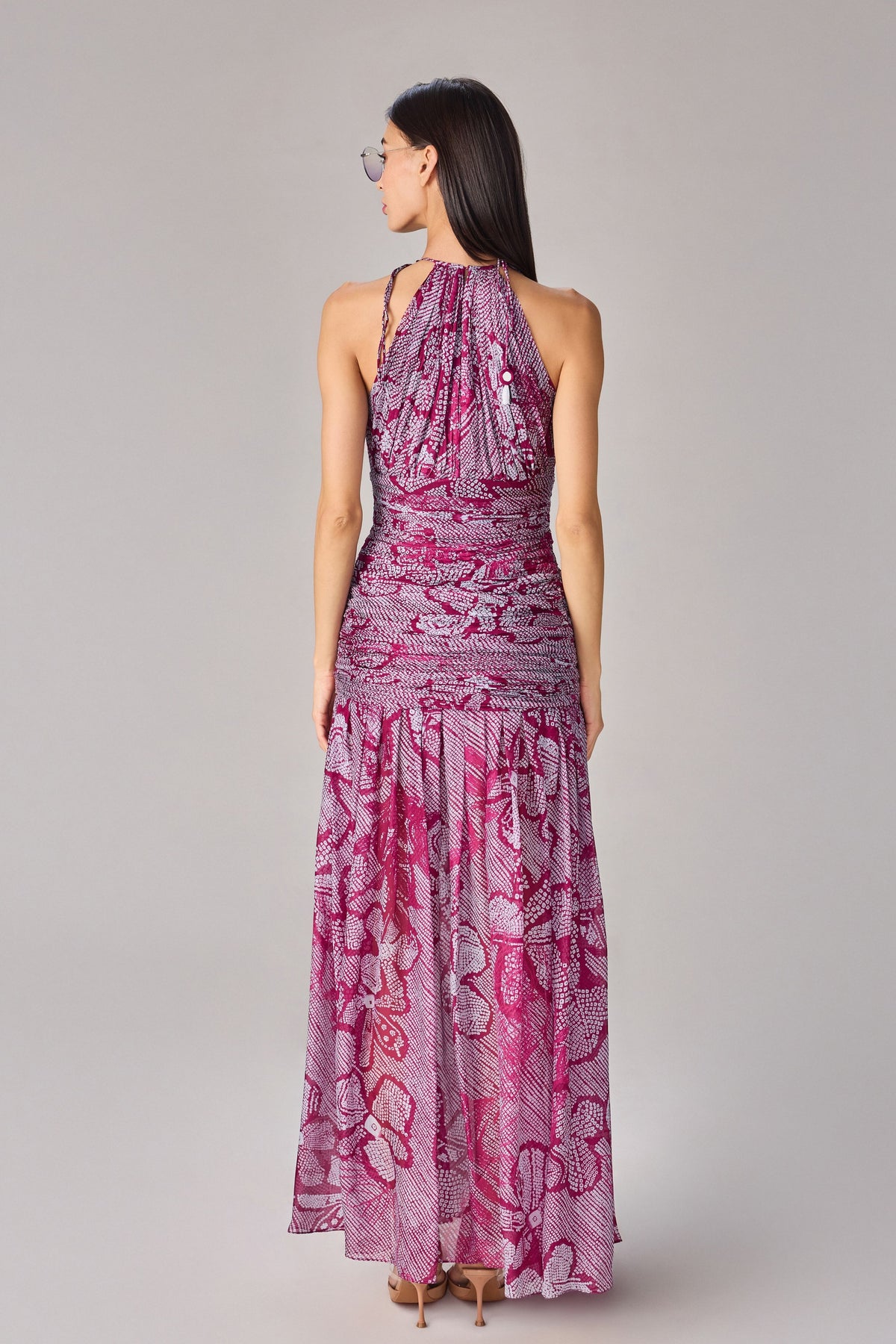 Purple Bandhani Sapphire Dress