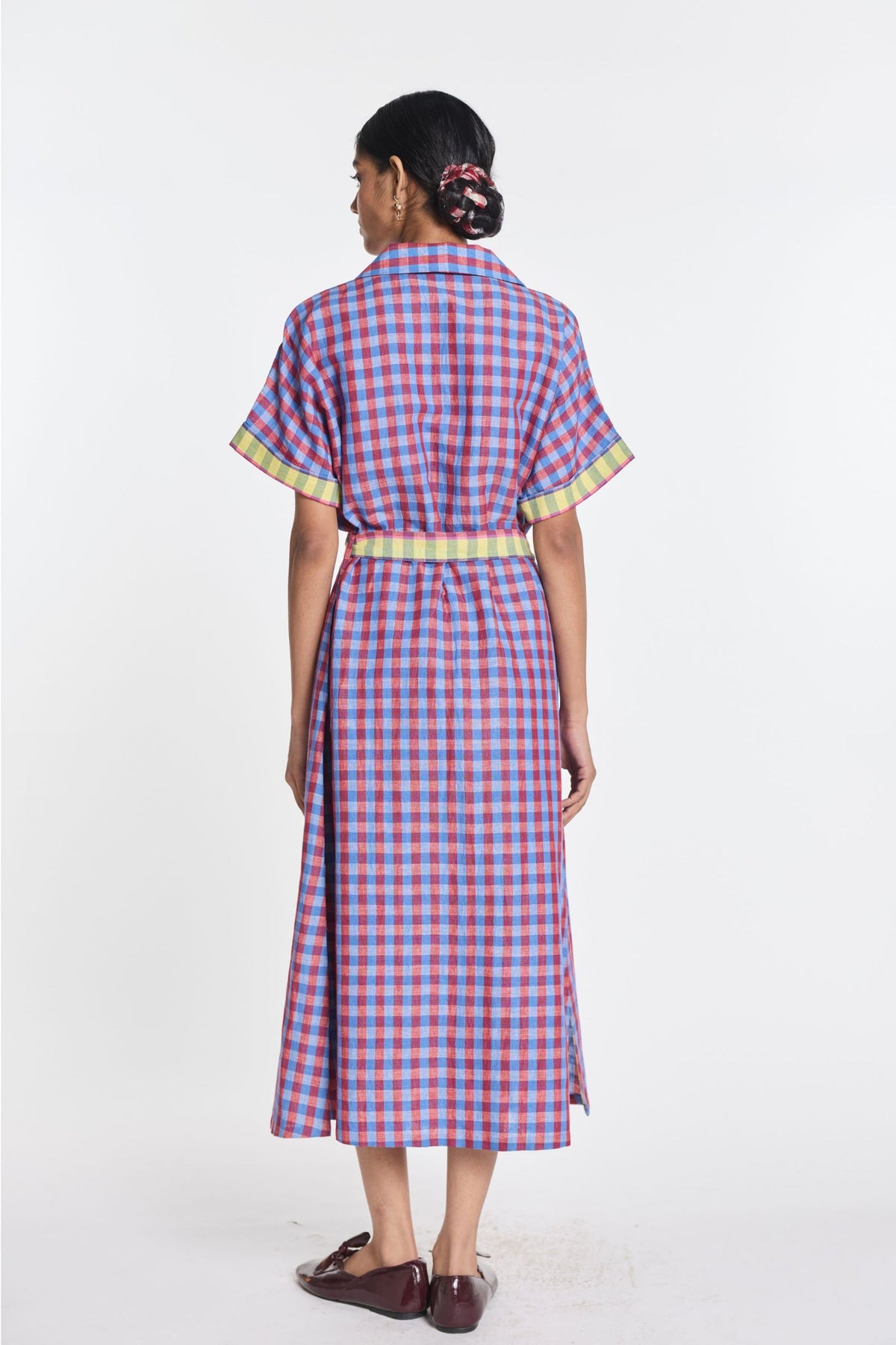 Selah Gingham Check Dress