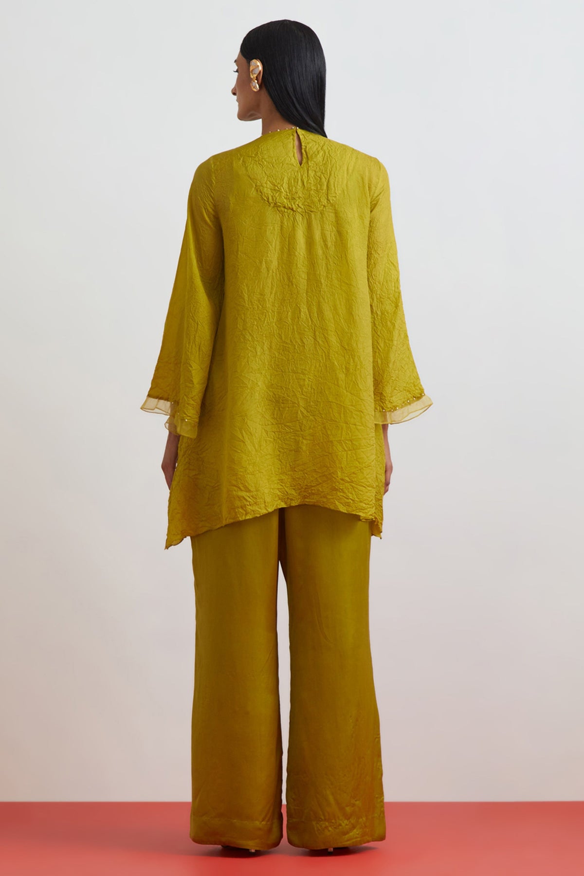 Henna Crushed Tunic Set