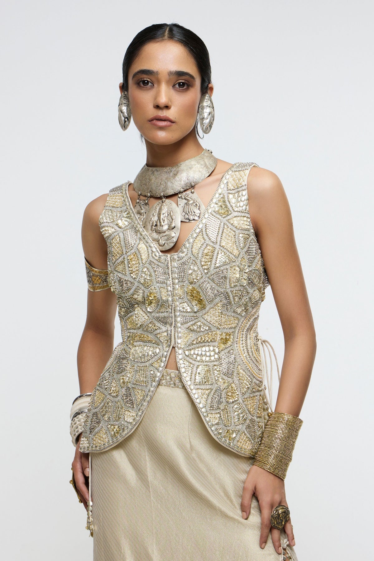 Aaina Waistcoat Set