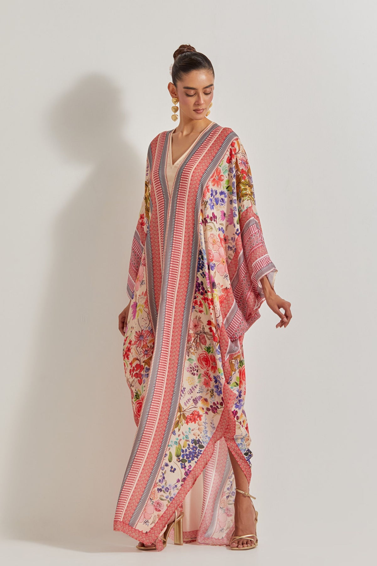 Blooming Burst Printed Kaftan