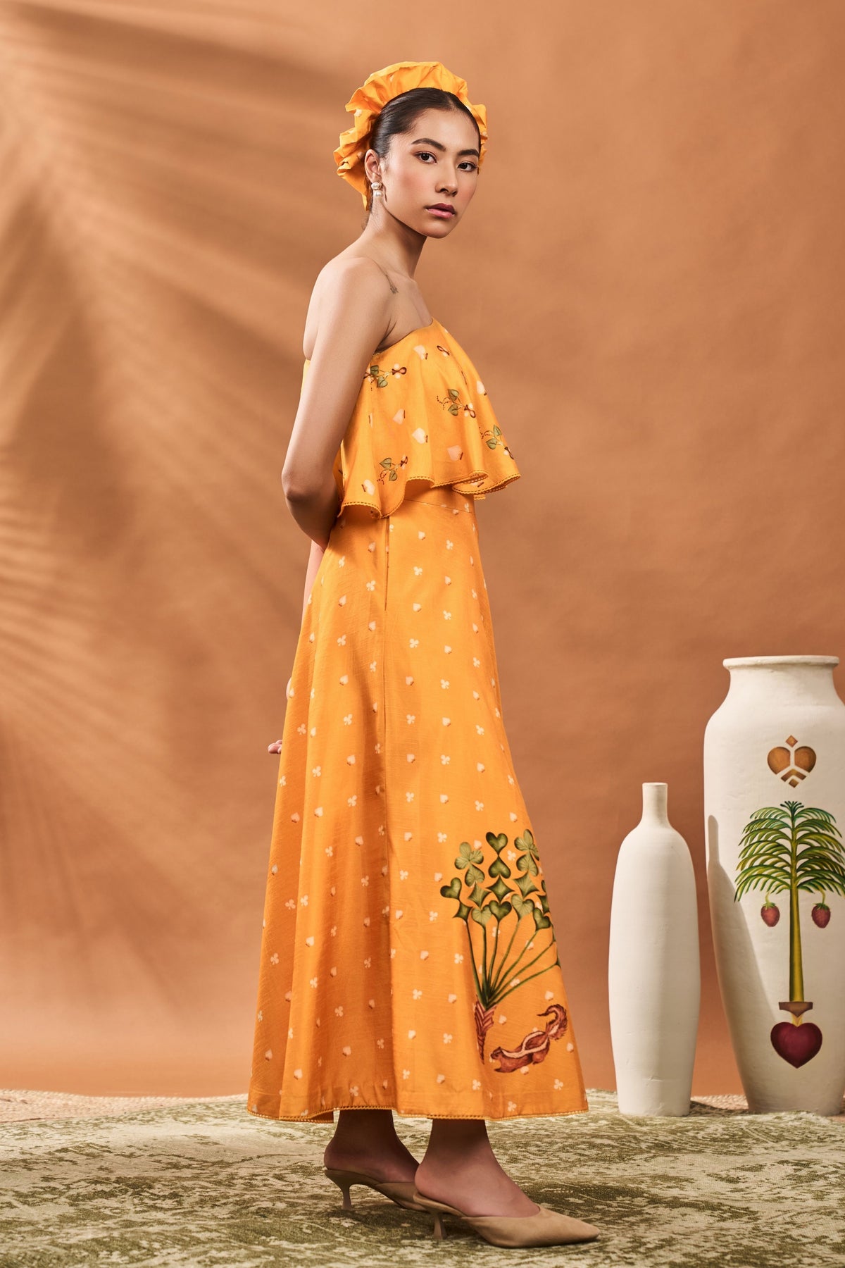 Yellow Spade Blossom Co-ord Set
