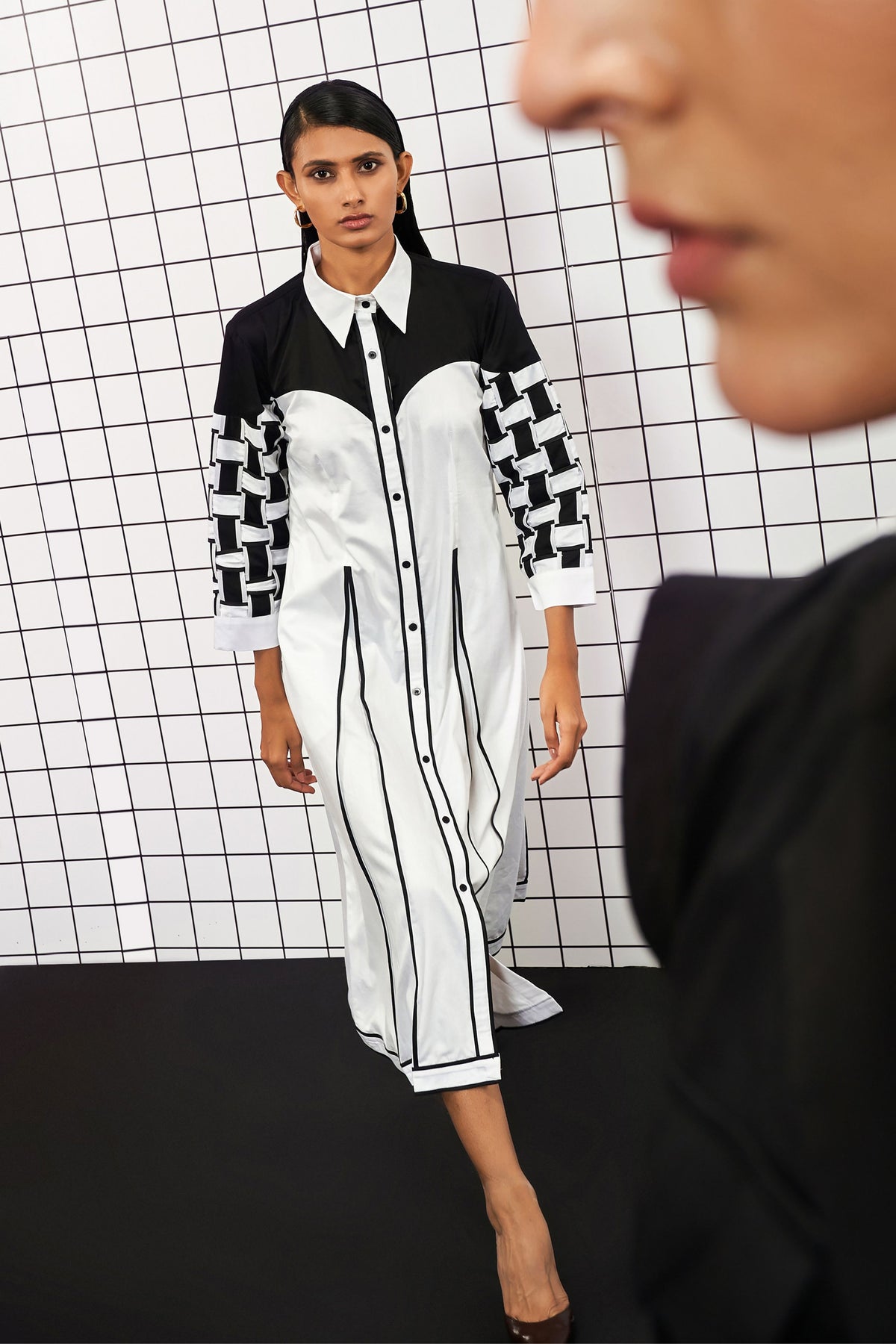 Woven Outline Dress