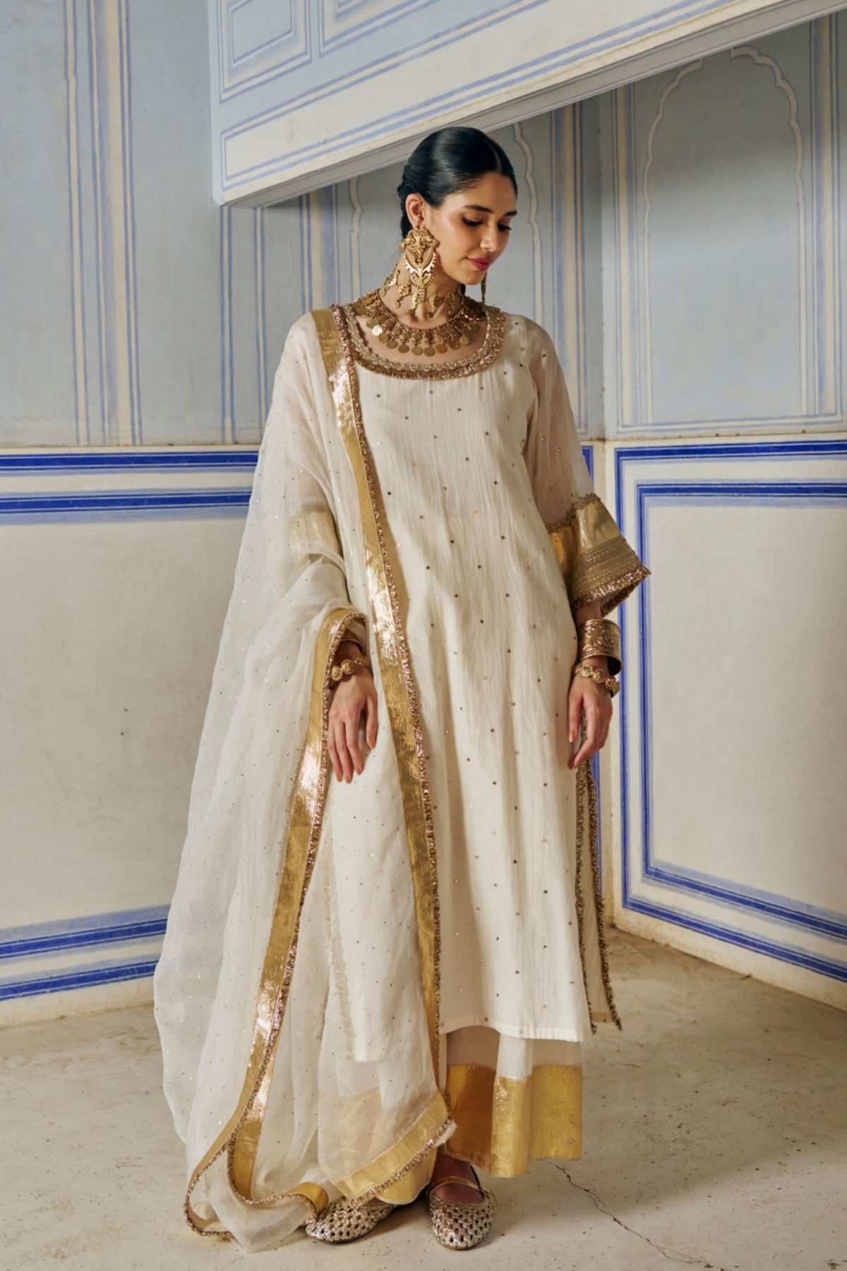 Ivory Straight Kurta Set