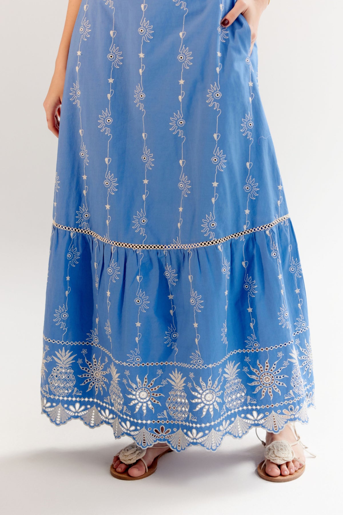 Blue Aida Maxi Dress