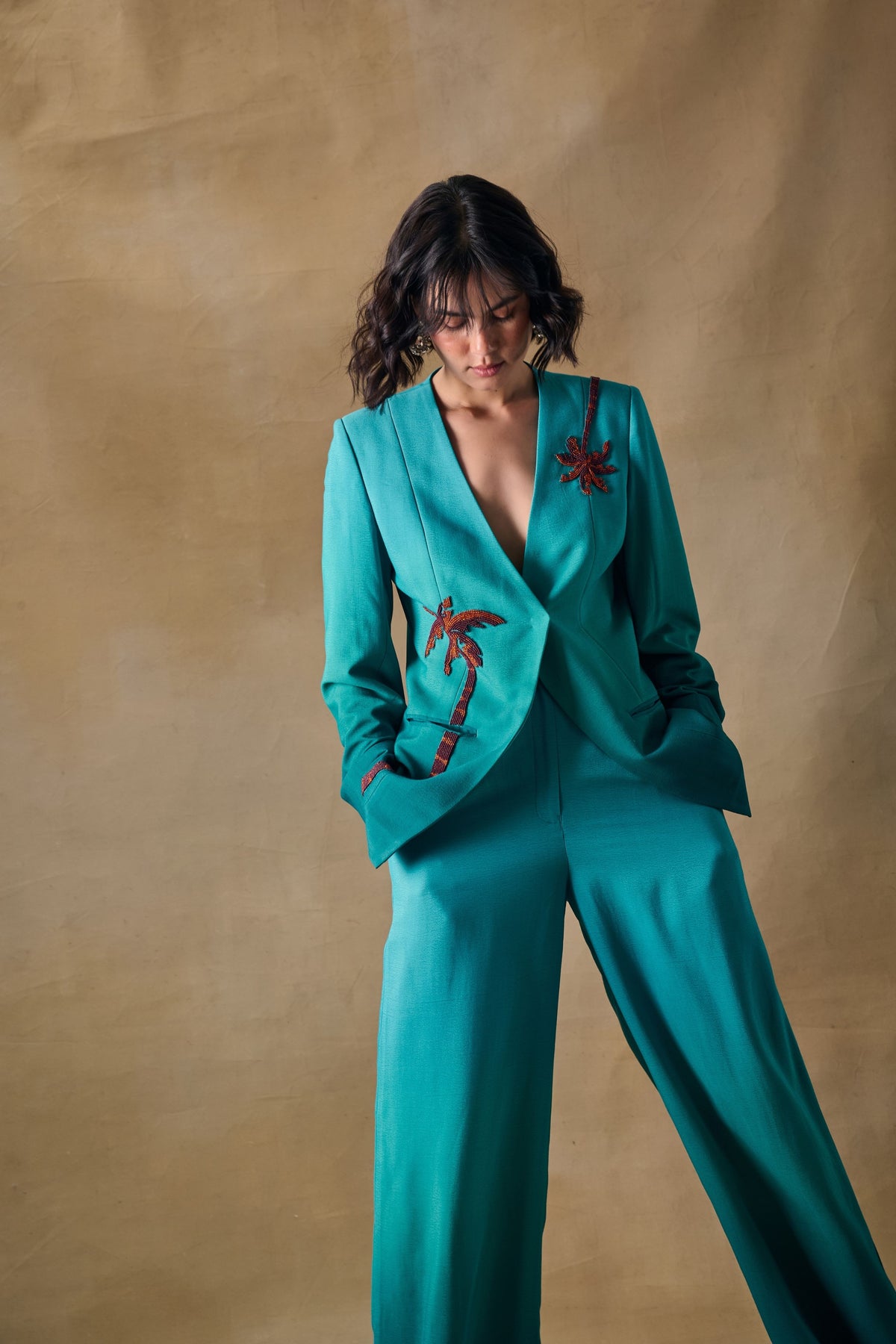 Palm Reverie Blazer Set
