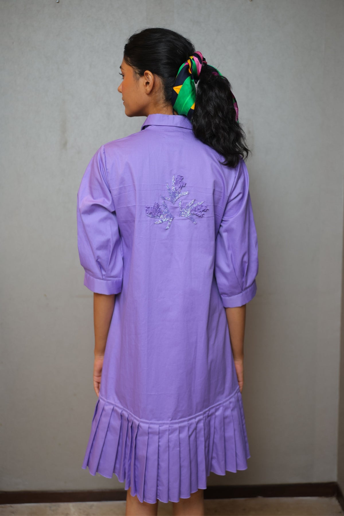 Orchid Cascade Mauve Dress