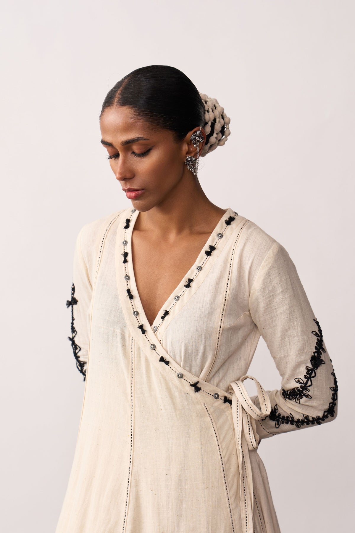 Hansa Ivory Kurta With Pants