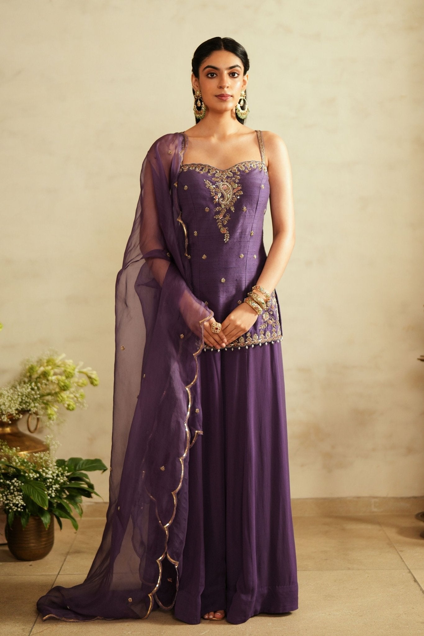 Princess Cut Sharara Set - Saisha By Charu Arora - Elahe