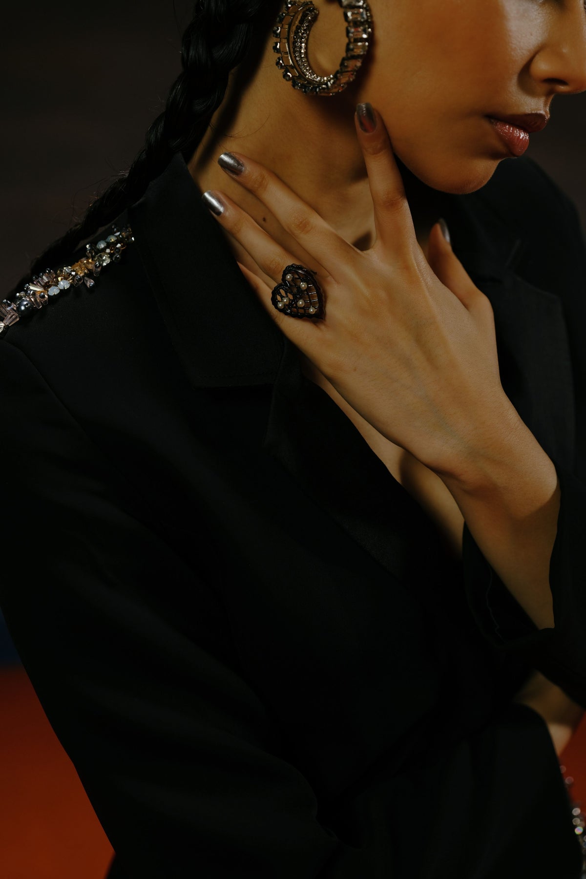 Crystal Work Blazer