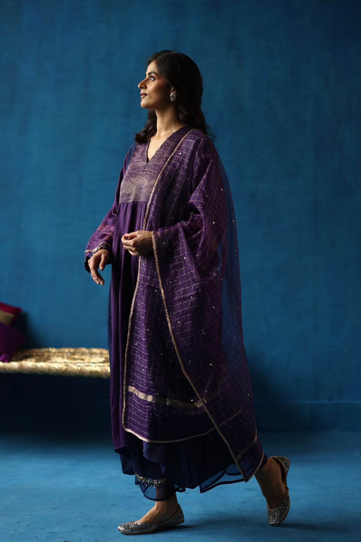 Midnight Blue Jamun Kurta Set
