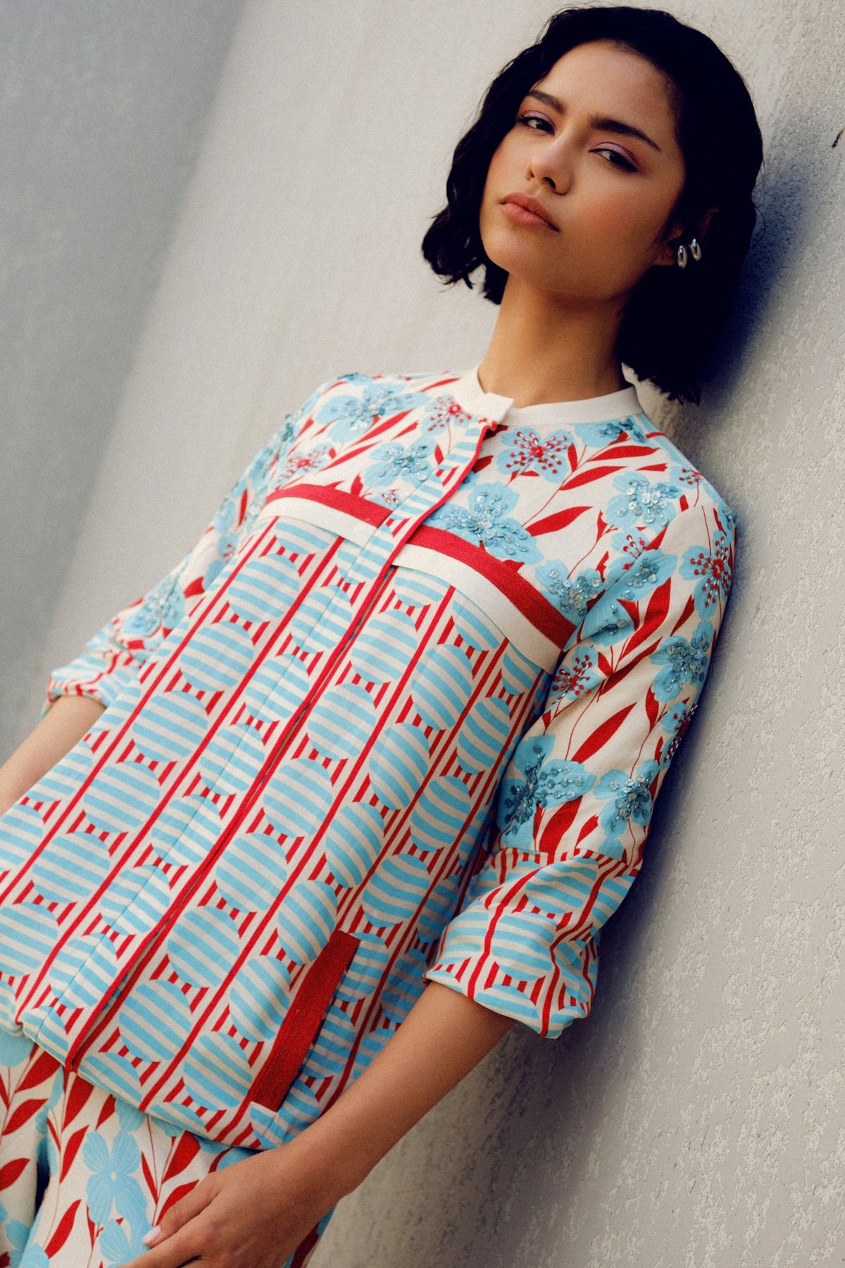 White Print Play Track Suit