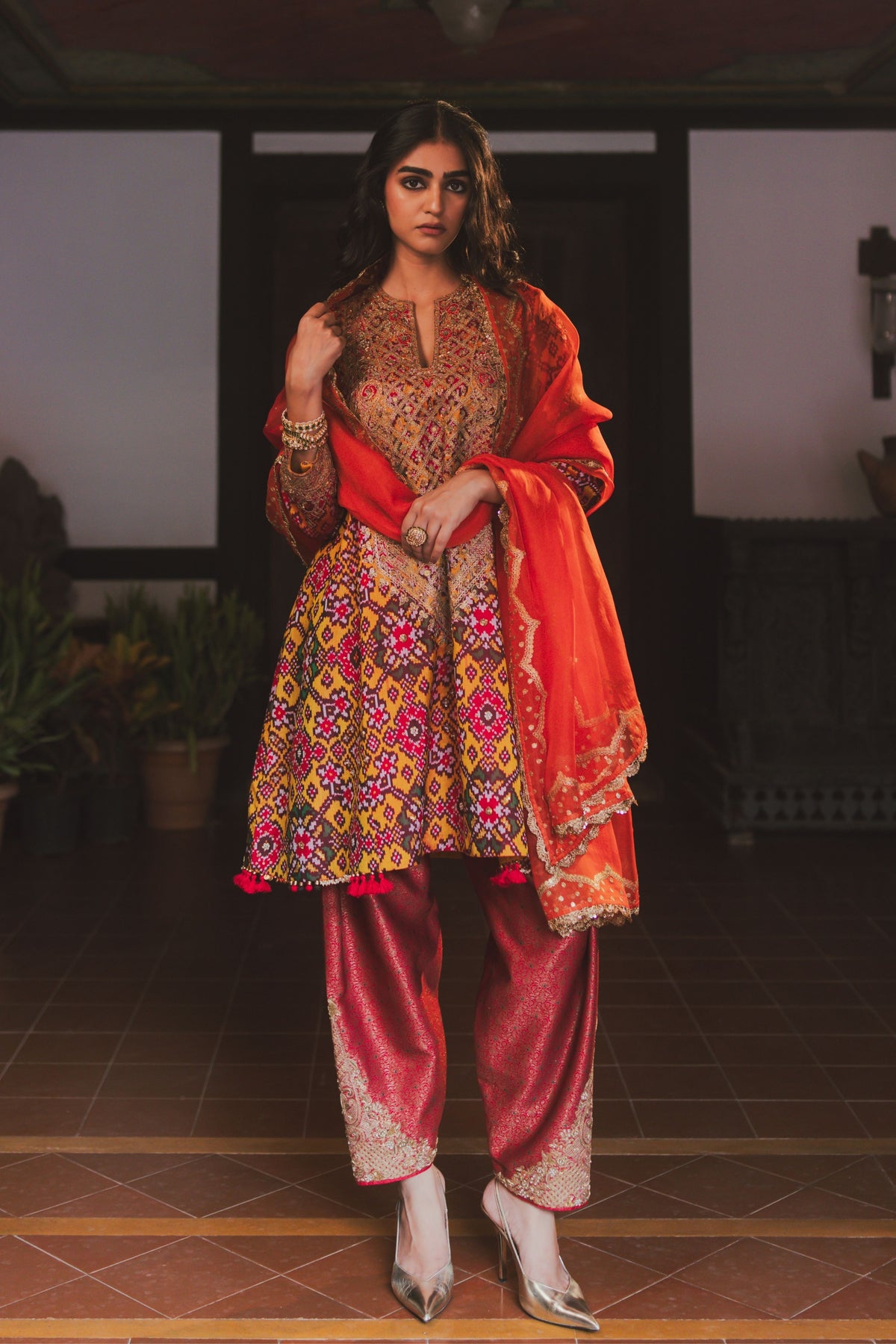 Charmi Mustard Kurta Set