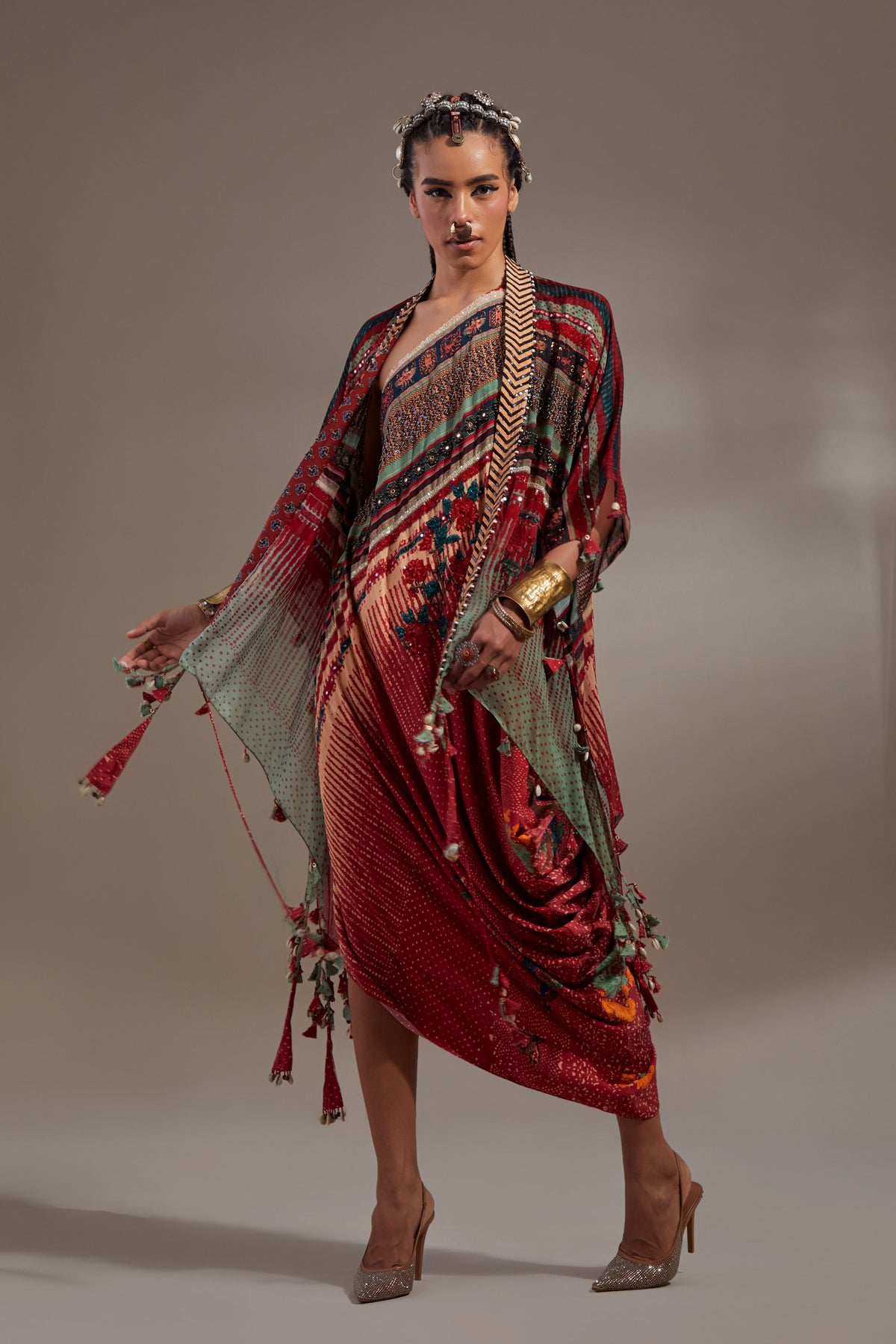 Veni Dupatta Jacket Set