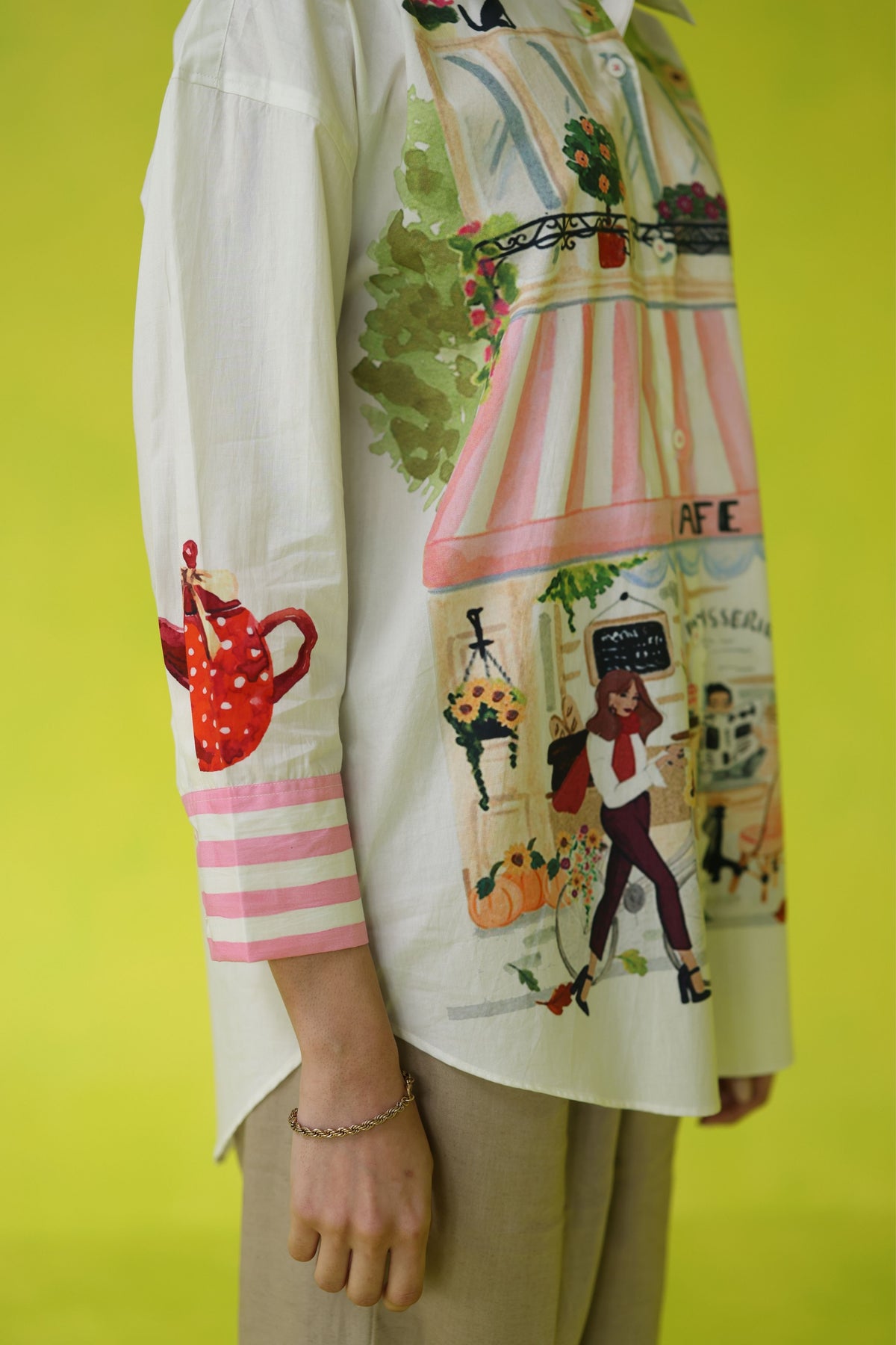 Espresso Run  Oversized Shirt