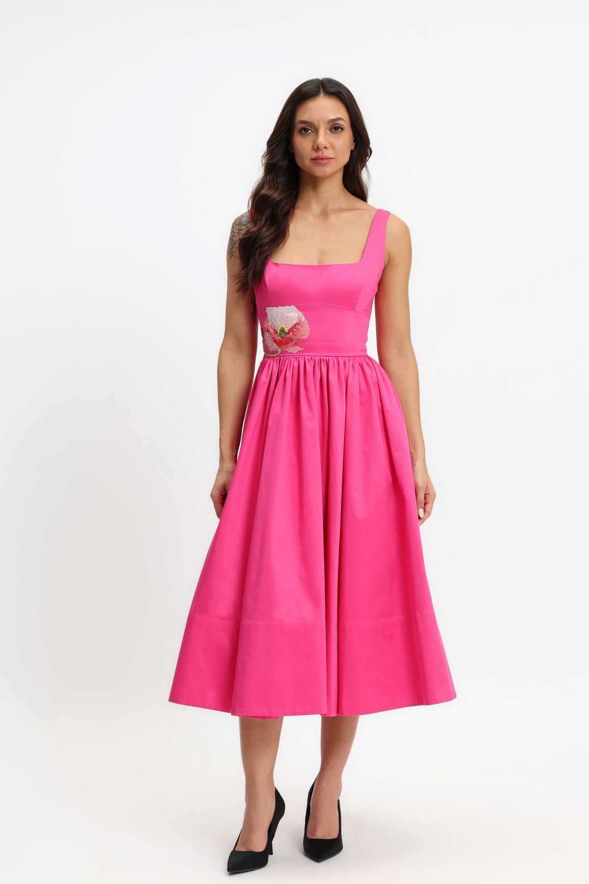 Square Neck Midi