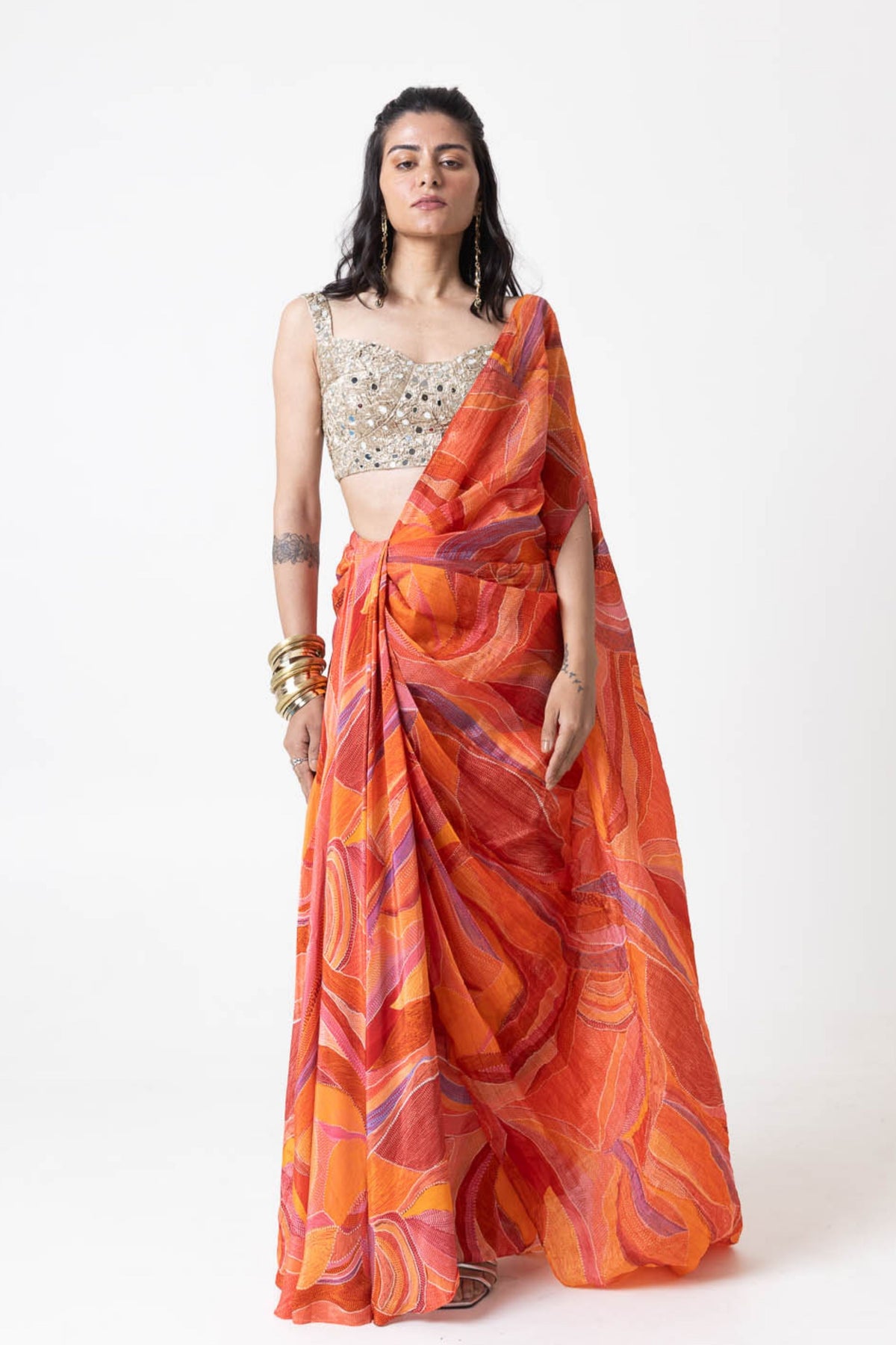 Sera Drape Saree Set