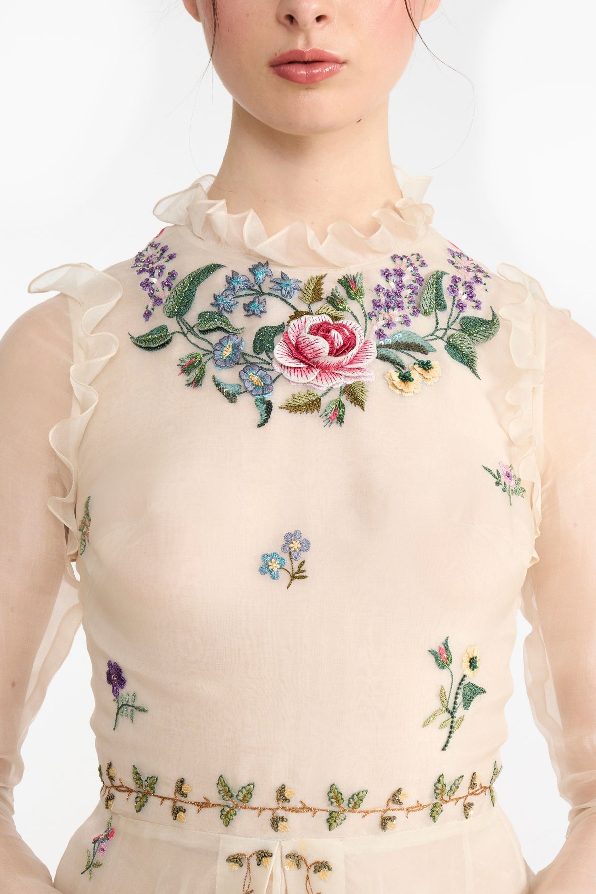French Natural Ivory Angrakha