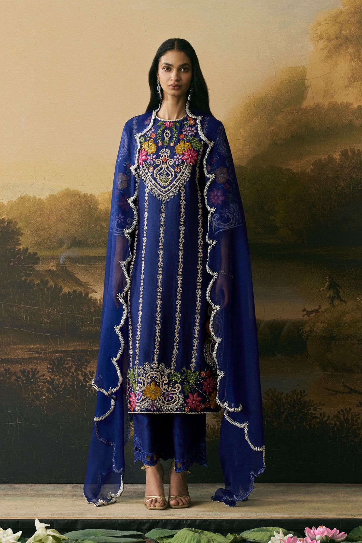 Cobalt Blue Dupatta