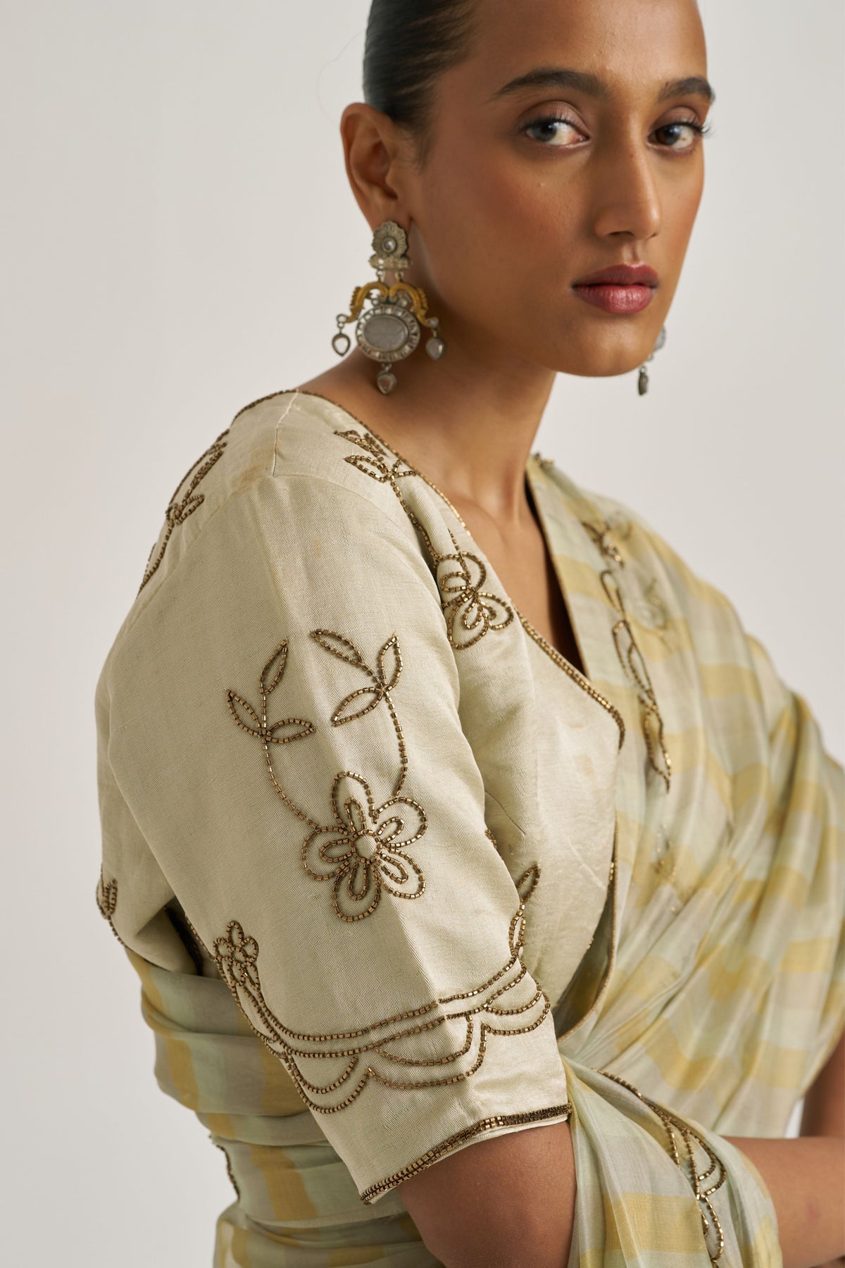 Yamini Gold Saree