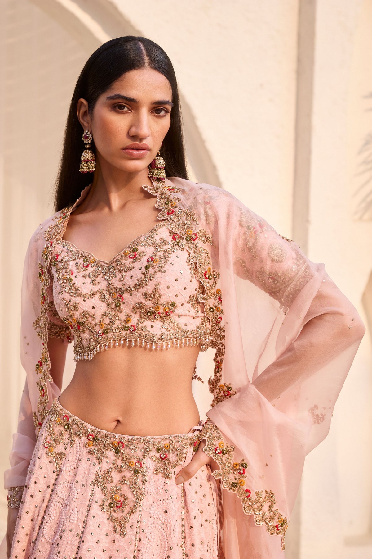 Rosaline Chikankari Lehenga