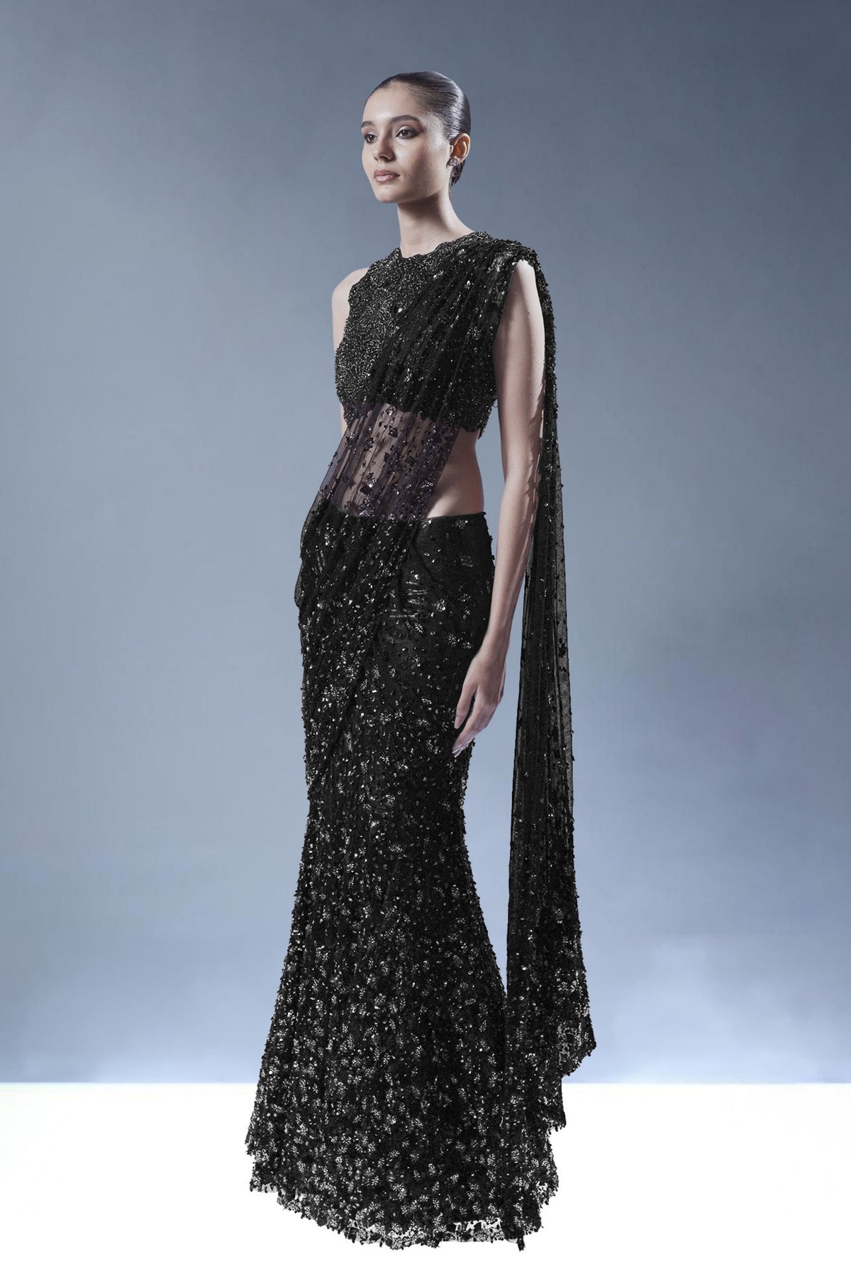 Starlit Veil Saree