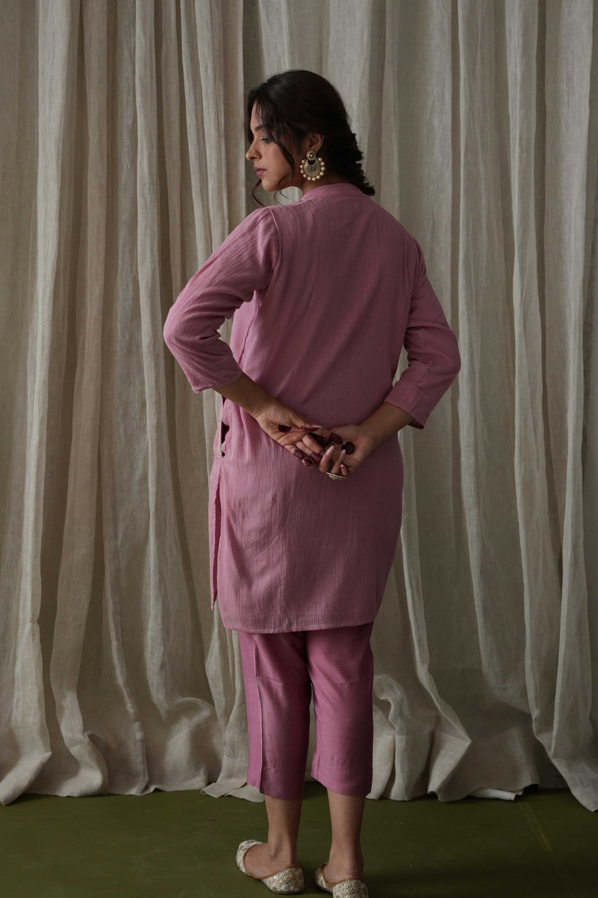 Onion Pink Kurta Set
