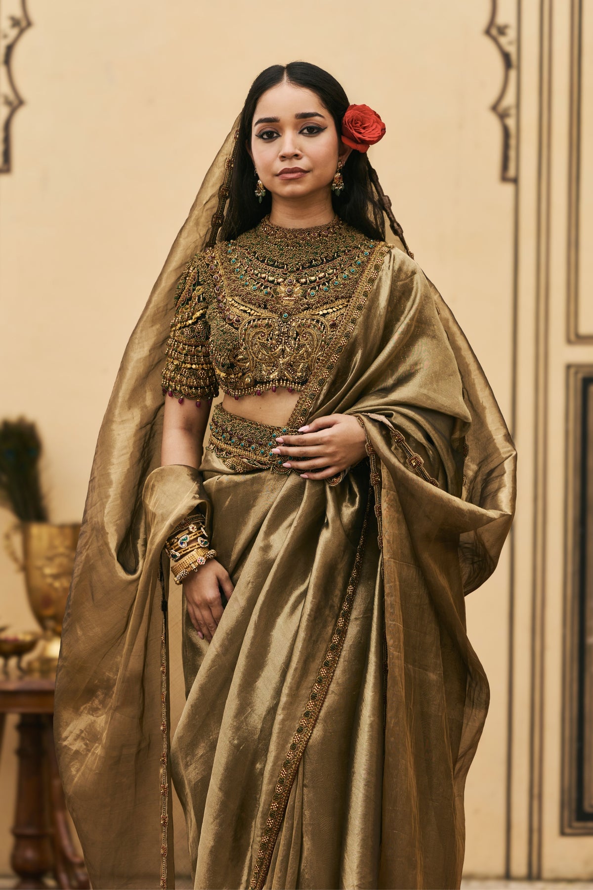 Krishnavarna Saree Set