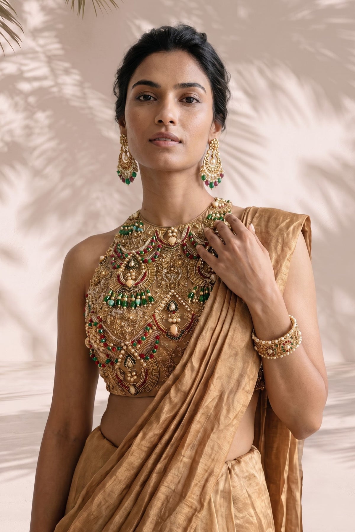 Camille Draped Saree Set