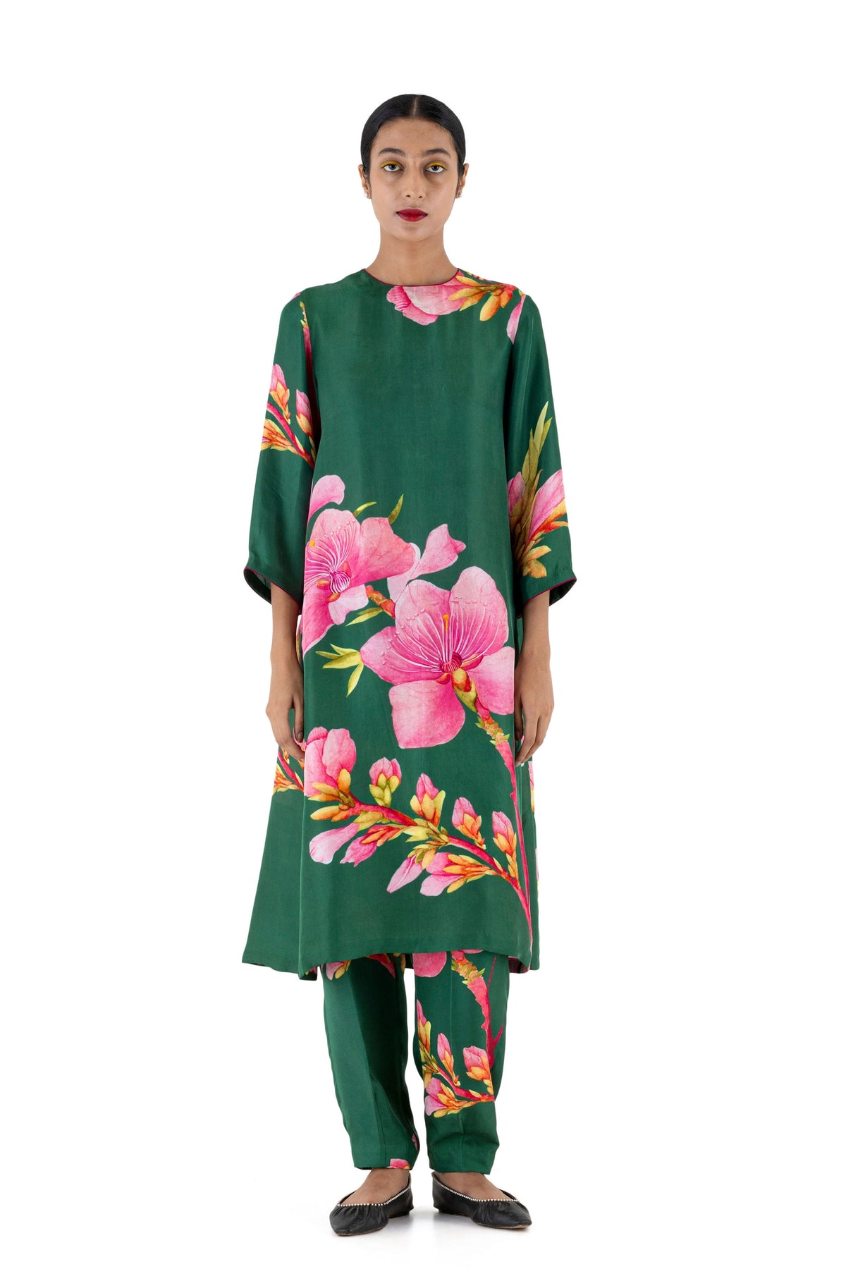 Jepun Green Kurta With Pants