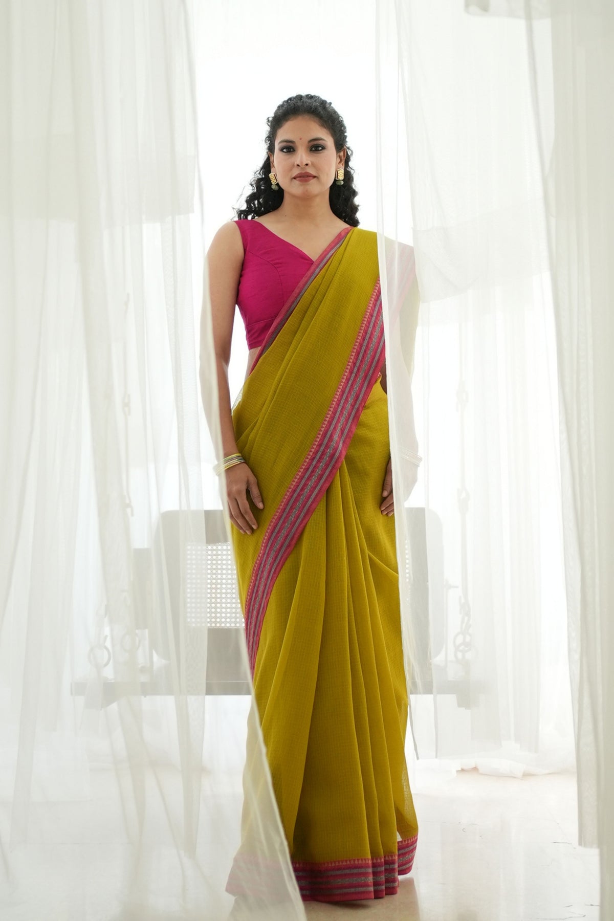 Pratima Golden Heritage Green Saree