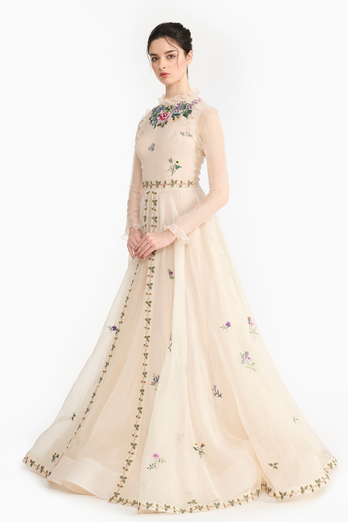 French Natural Ivory Angrakha
