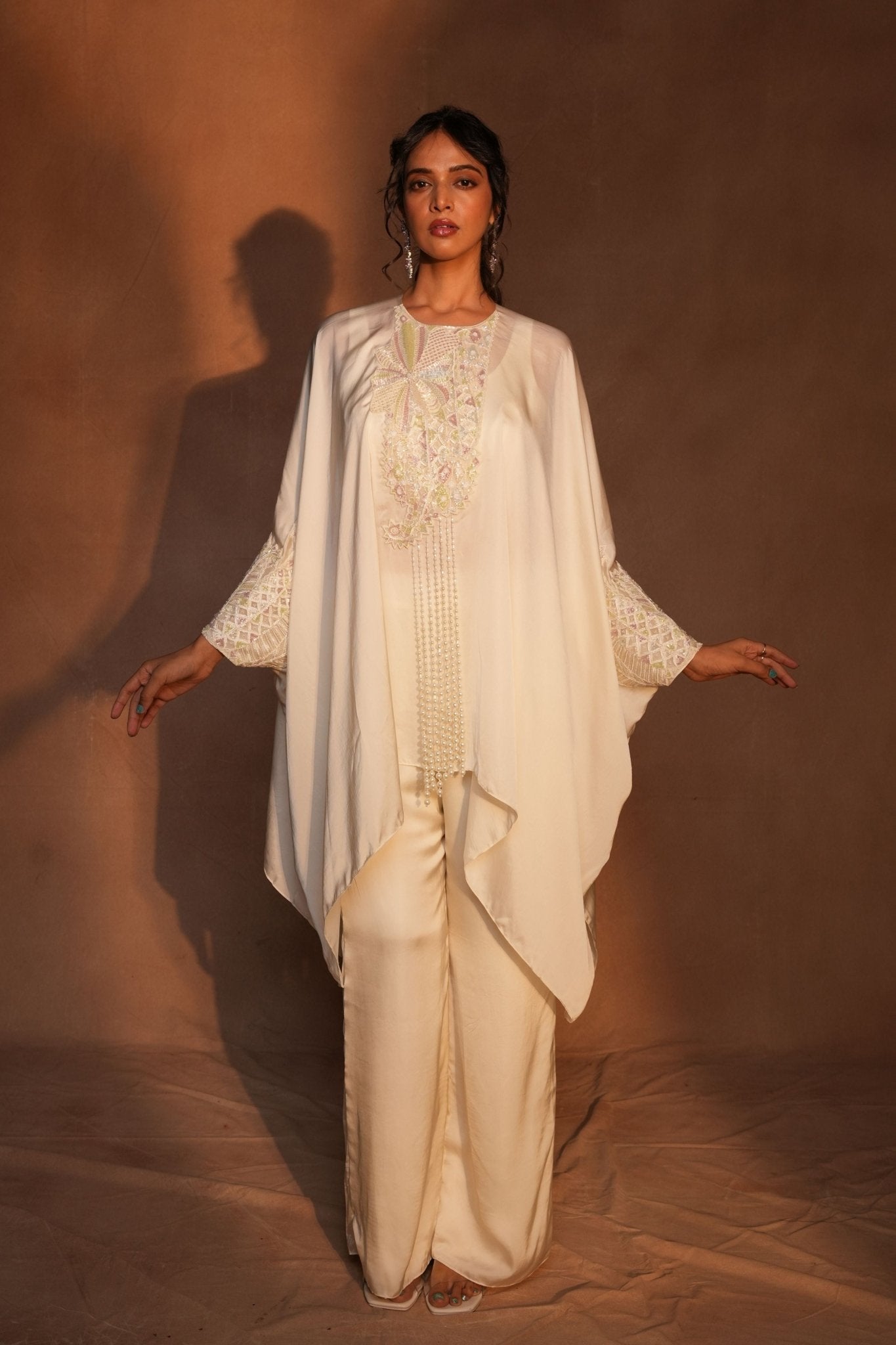 Ivory Kaftan Set - Ashutosh Joshi - Elahe