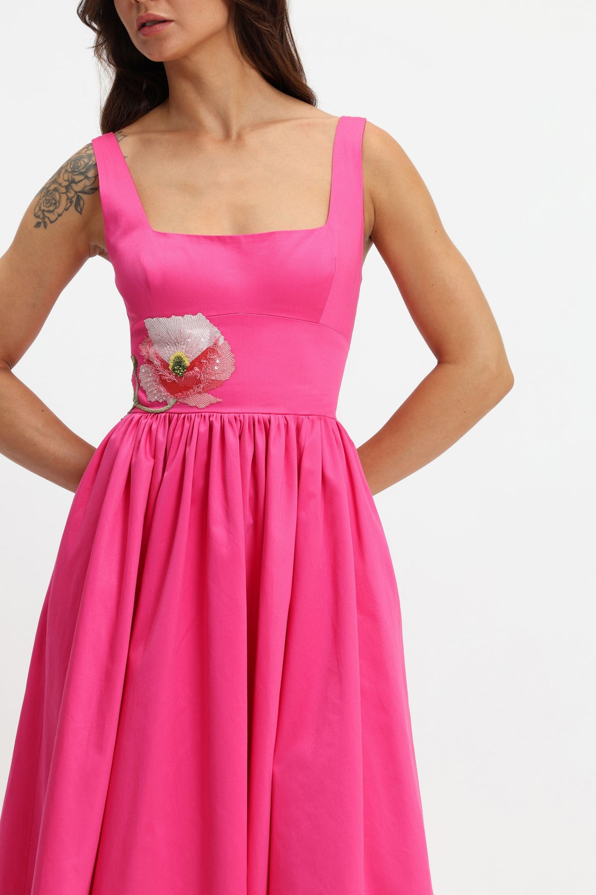 Square Neck Midi