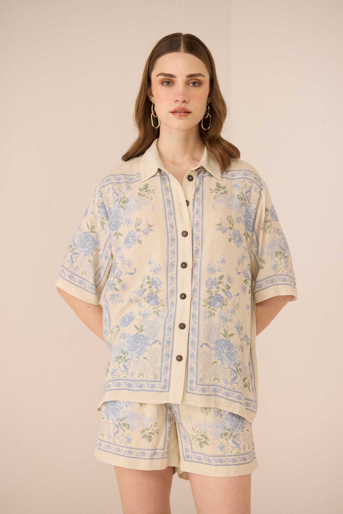 Malibu Azure Bloom Shirt