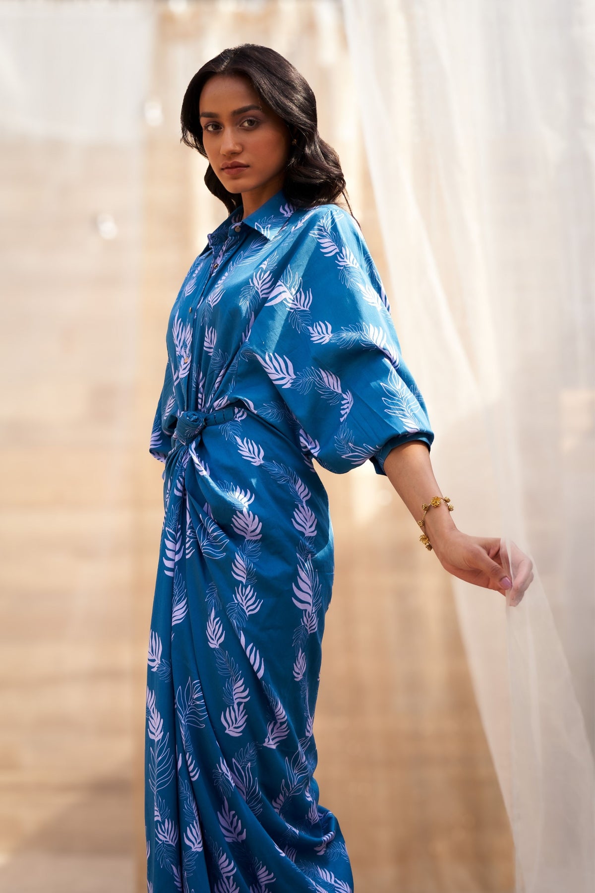 Reveria Drape Skirt Dress